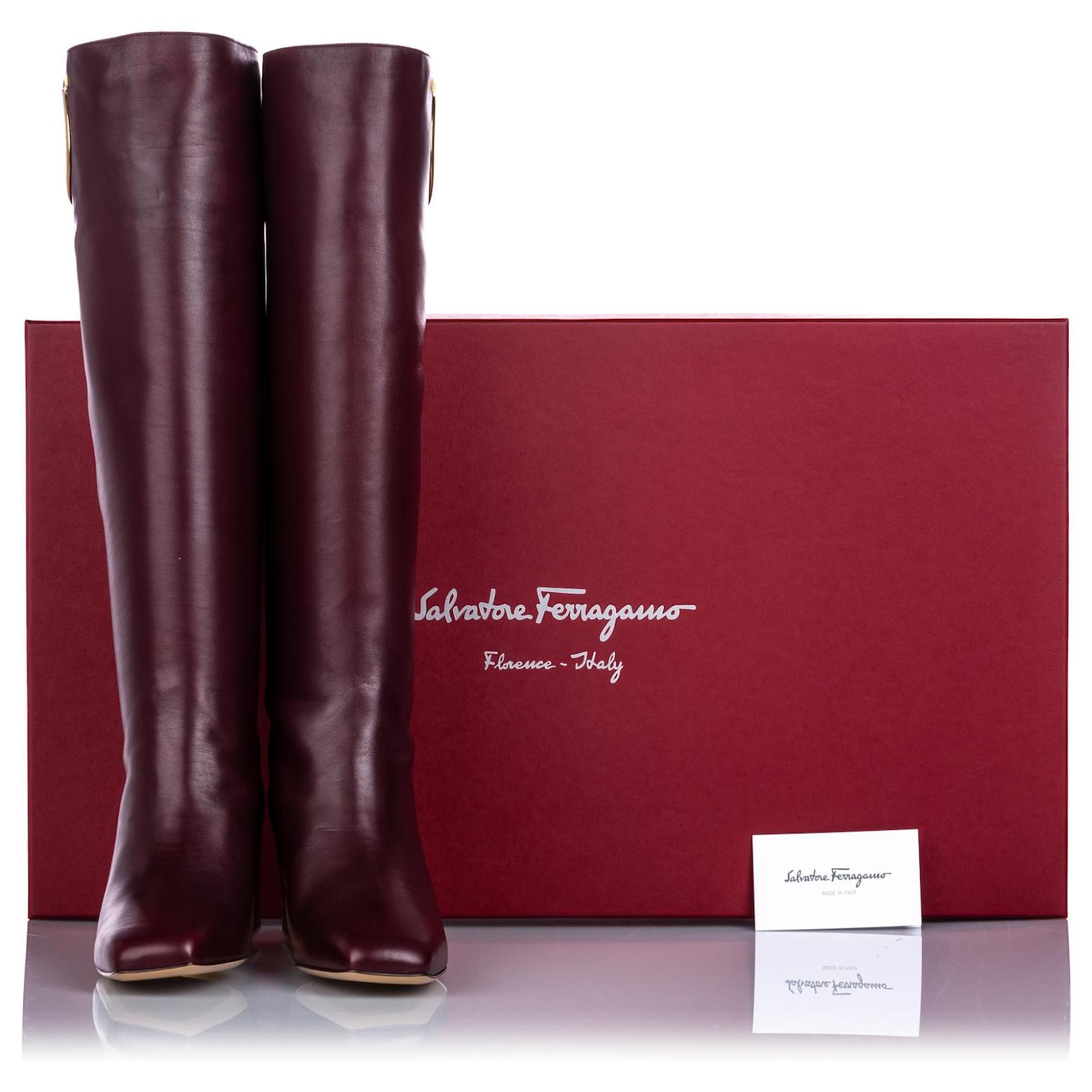 ferragamo mirror heel boots
