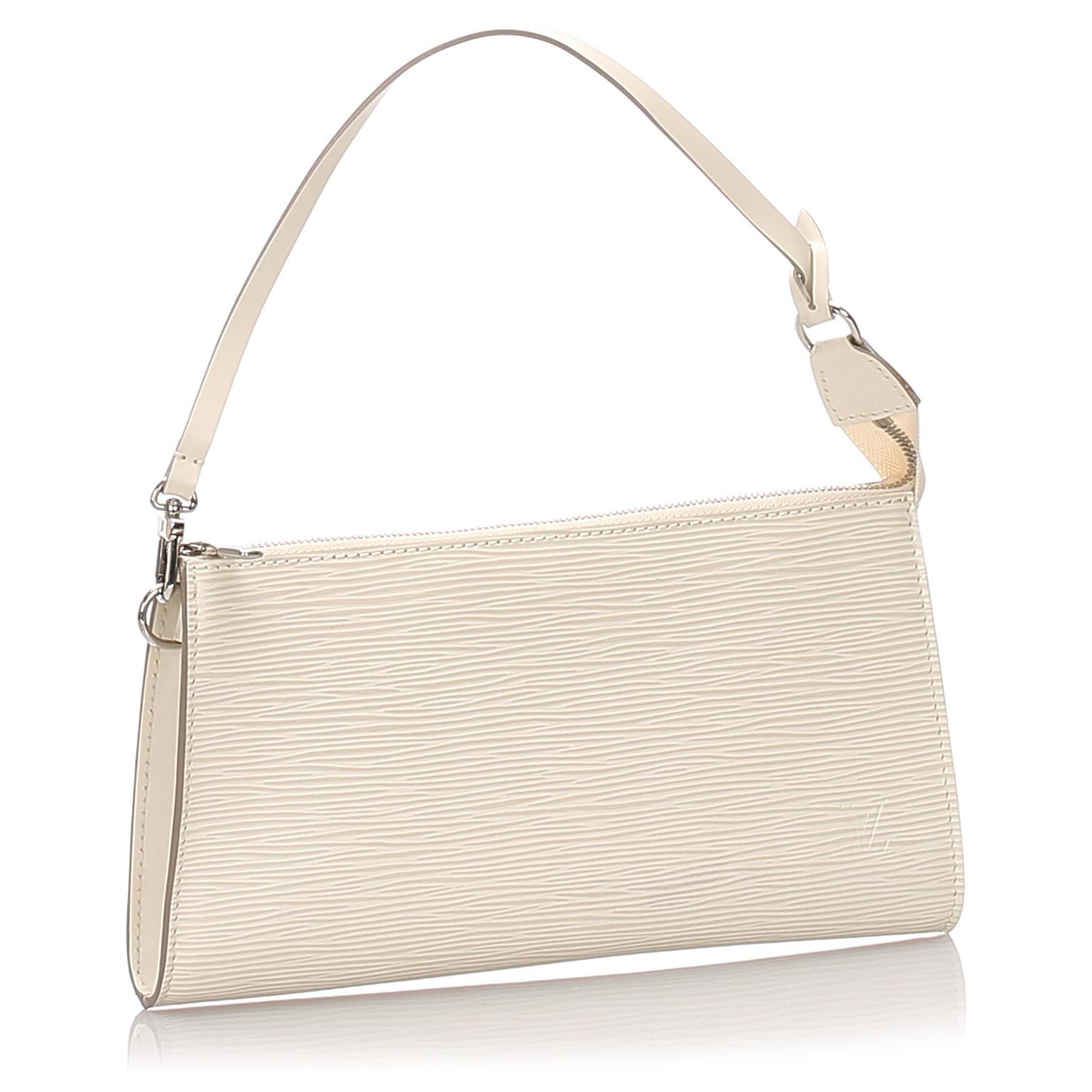 Pochette accessoire en cuir sac à main Louis Vuitton Blanc en Cuir -  35461323