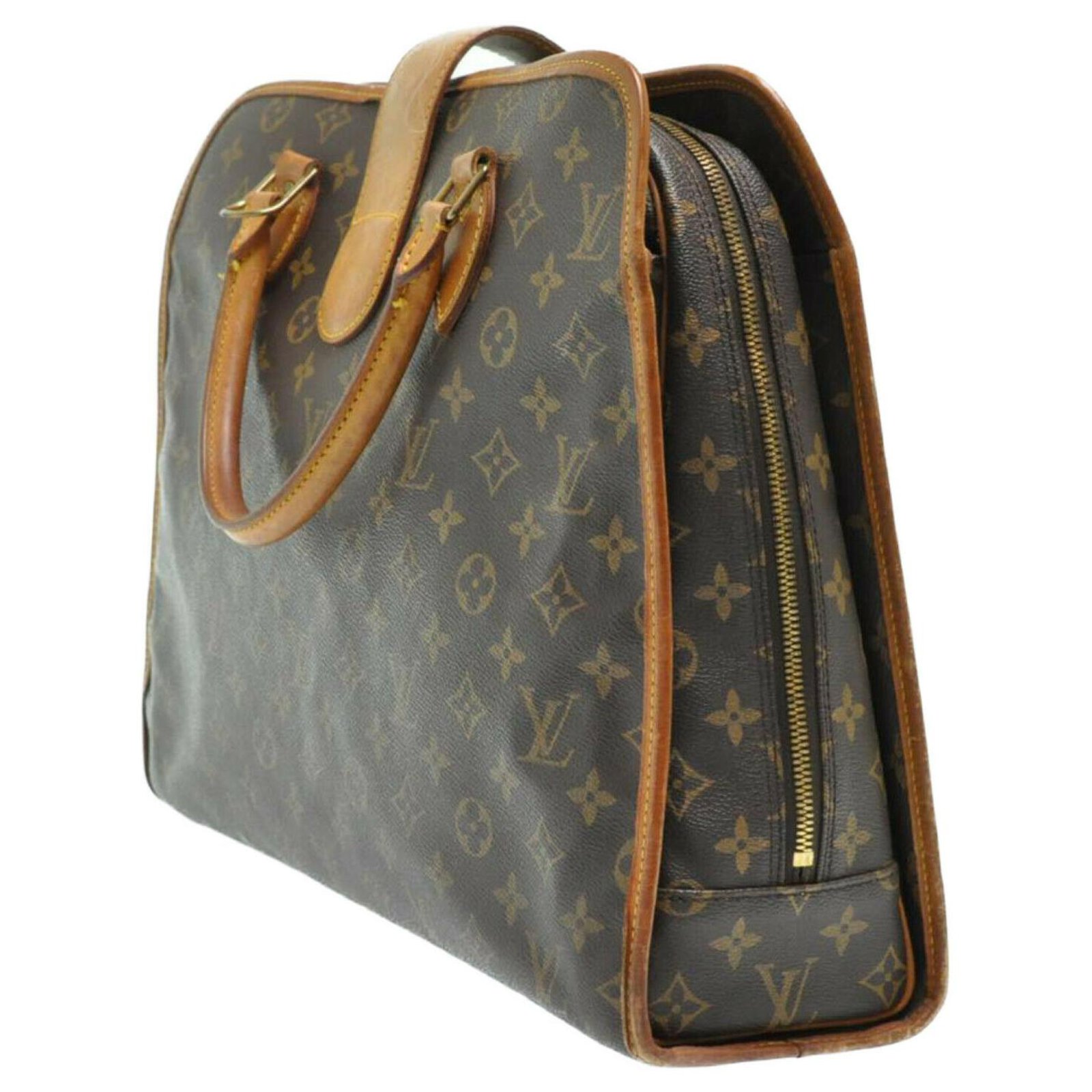Louis Vuitton LV Rivoli PM monogram Brown Cloth ref.966124 - Joli