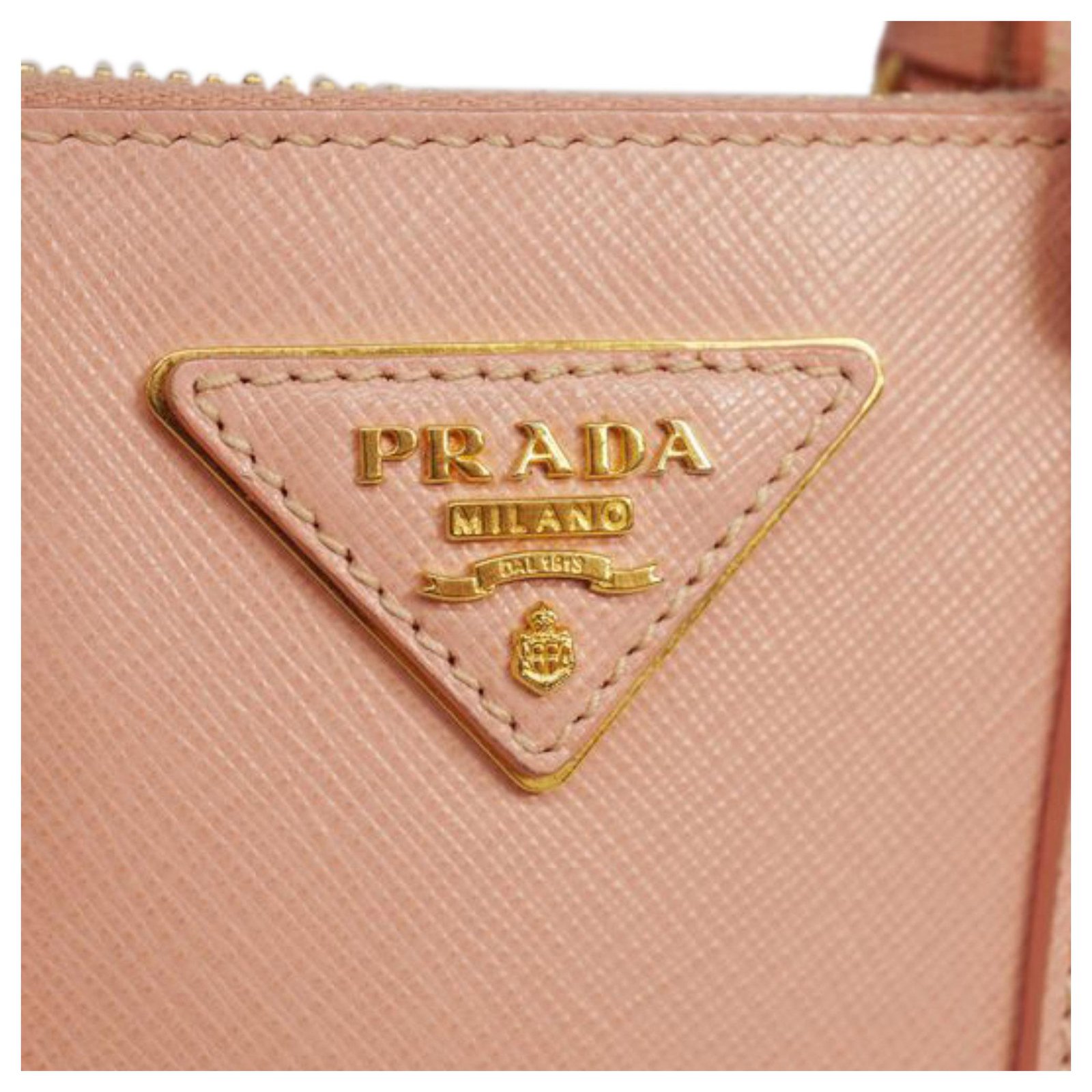 Prada Pink Small Saffiano Lux Promenade Bag Leather Pony-style calfskin  ref.182831 - Joli Closet