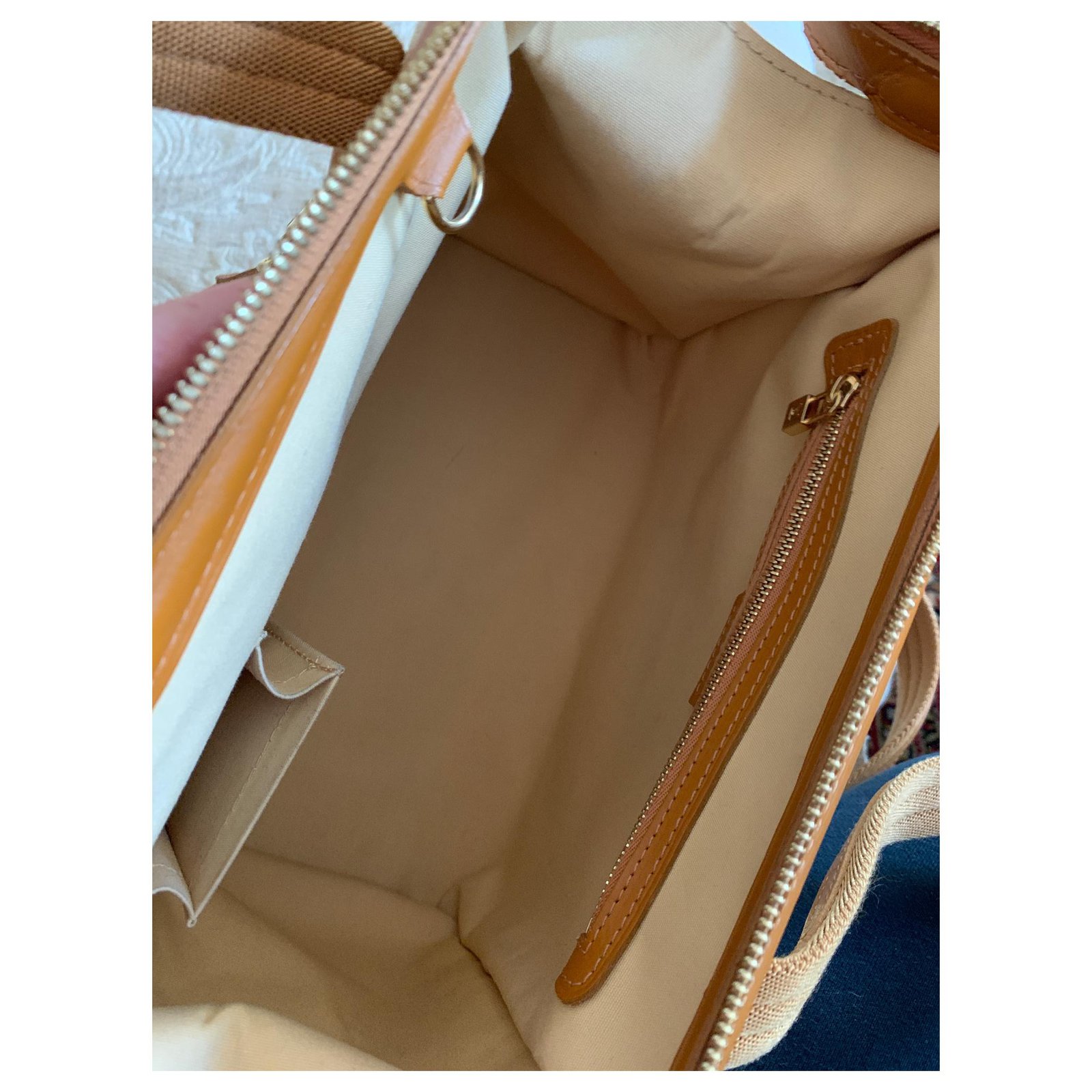 Louis Vuitton Mini Lin Josephine PM Cream Cloth ref.183034 - Joli Closet