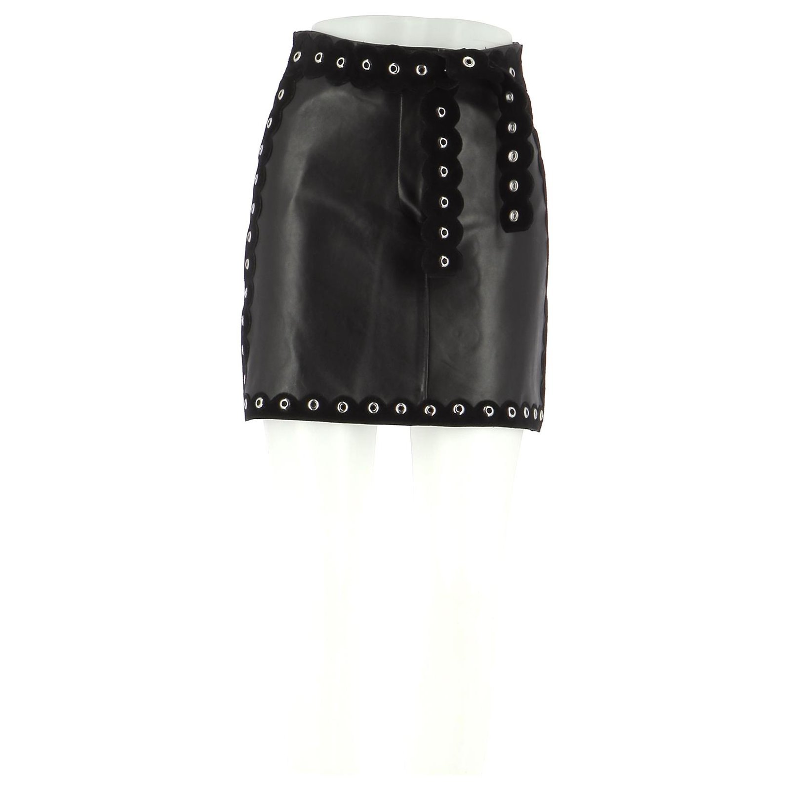Maje Skirt suit Black Leather ref.183107 - Joli Closet