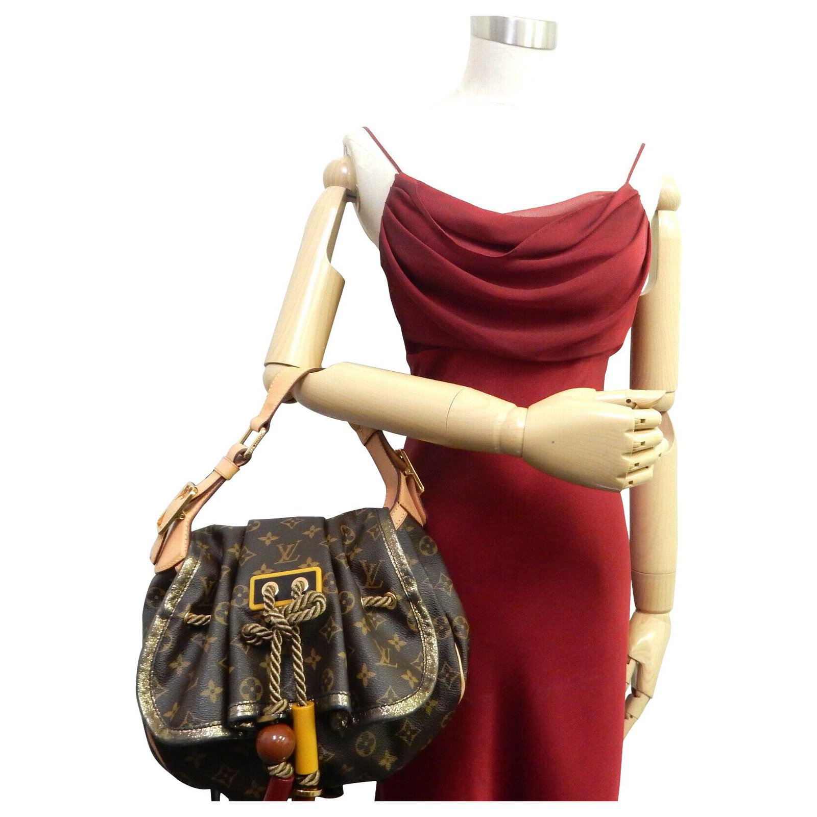 Louis Vuitton, Bags, Louis Vuitton Kalahari Epices Pm Red Leather Bag