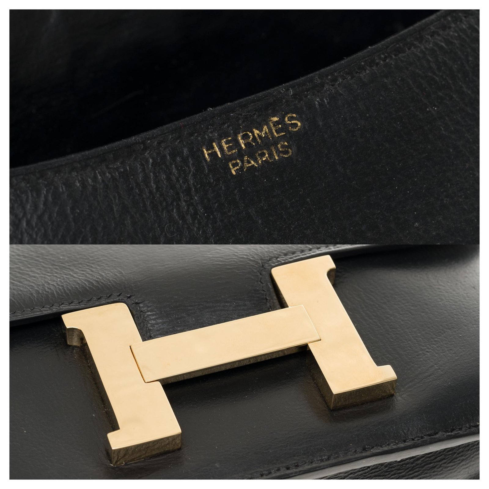Splendid Hermès Constance in black box leather, gold-tone metal trim in  superb condition ref.257089 - Joli Closet