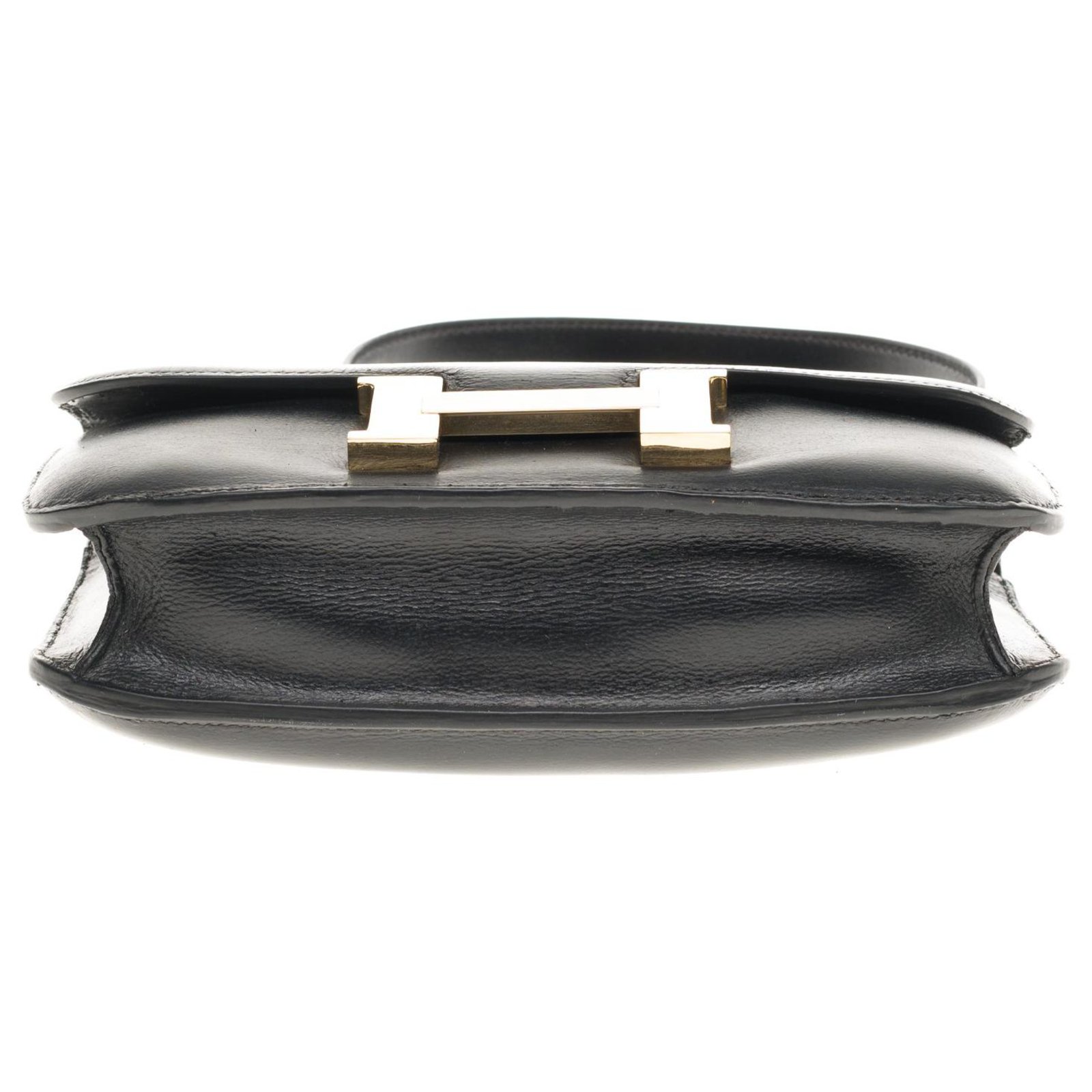 HERMÈS, BLACK BOX LEATHER CONSTANCE 23 WITH GOLD HARDWARE, Luxury  Handbags, 2020