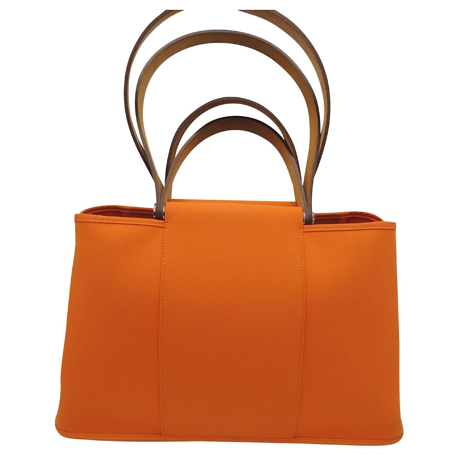 Hermès HERMES CABAG ELAN BAG Orange Cloth ref.184073 - Joli Closet