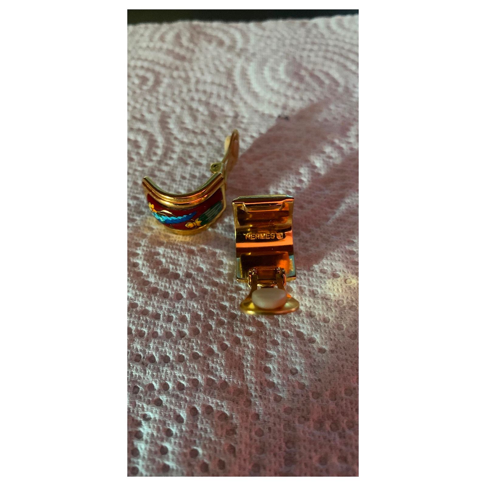 Boucles D'Oreilles Licorne Or 9 Carats - Émail Multicolore - Pour Fille Enfant - Certificat De Garantie Inclus
