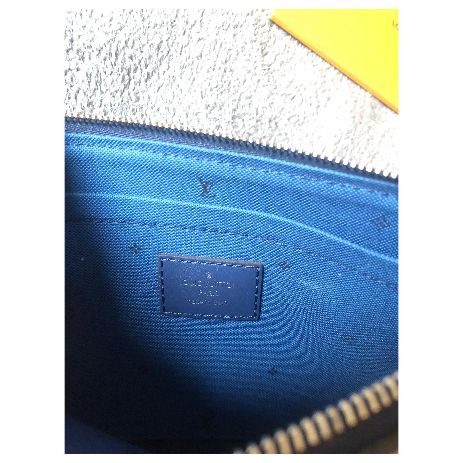 Neverfull Louis Vuitton LV monogram blue Clutch ref.185138 - Joli Closet