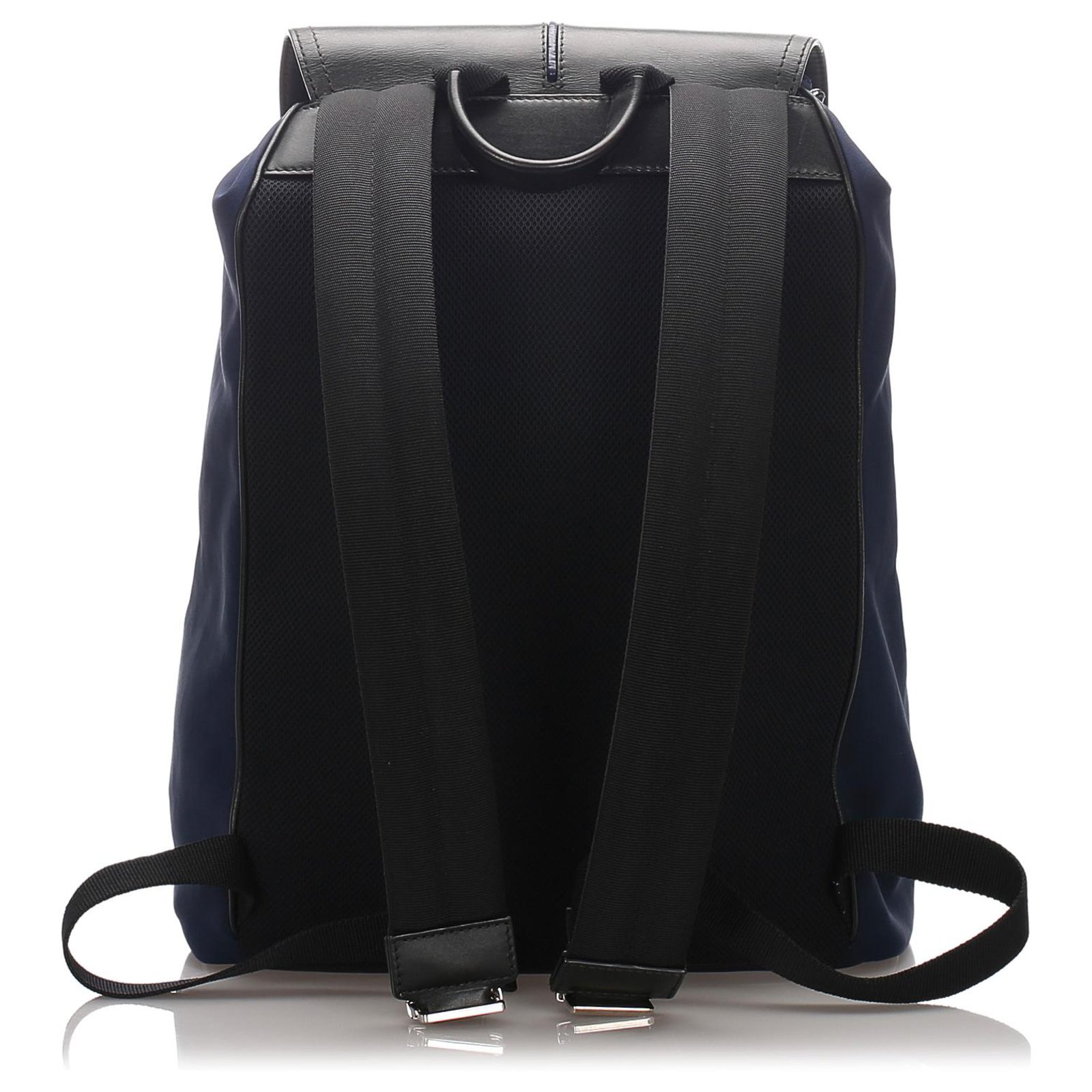 Dior - Men's Black & Blue Calfskin Backpack 