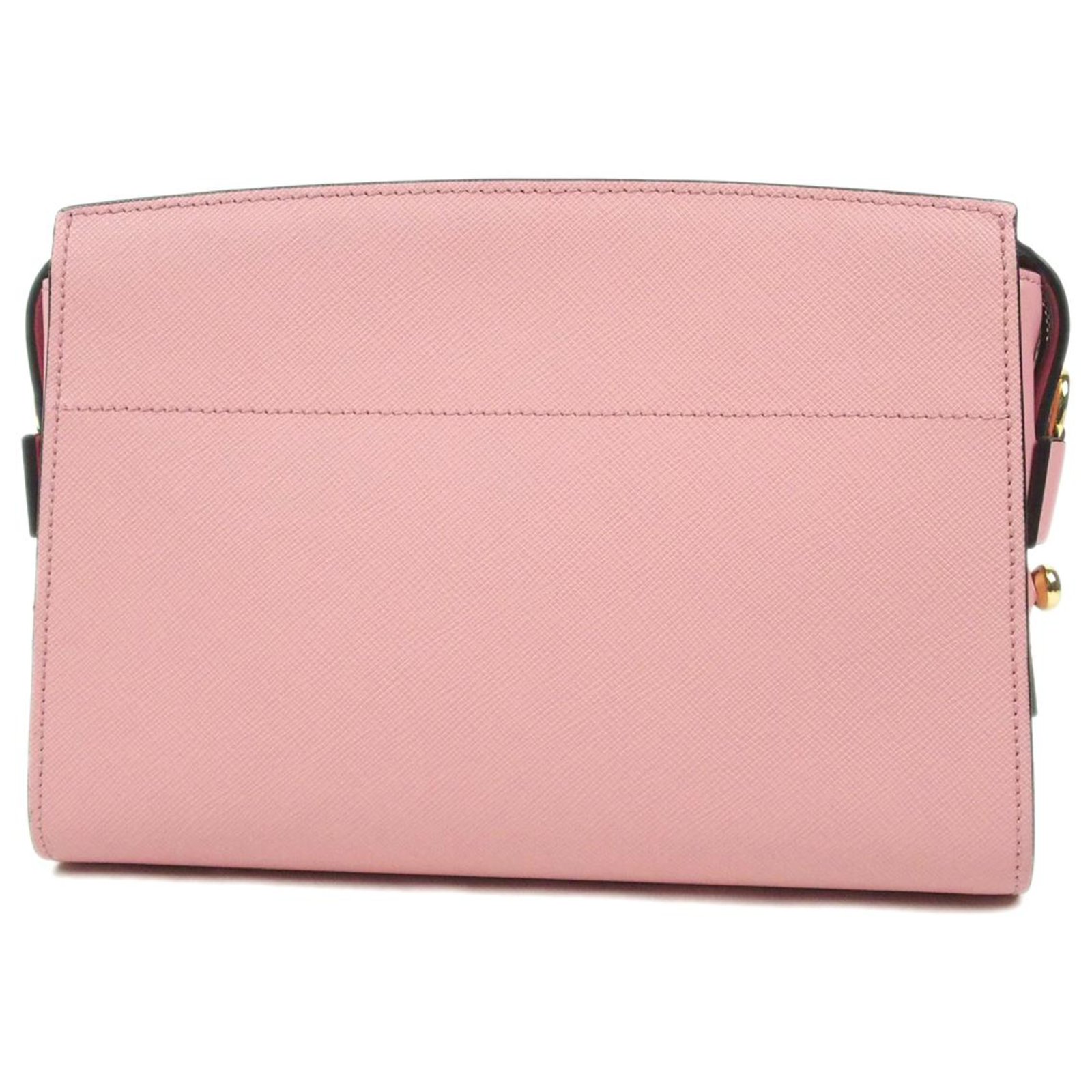 Prada Pink Saffiano Esplanade Crossbody Bag Leather Pony-style