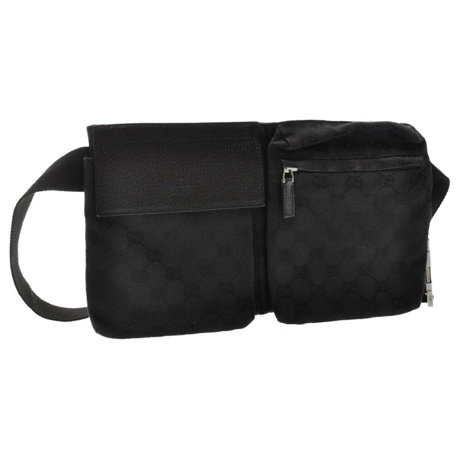 Gucci Waist bag Black Cloth ref.185709 - Joli Closet