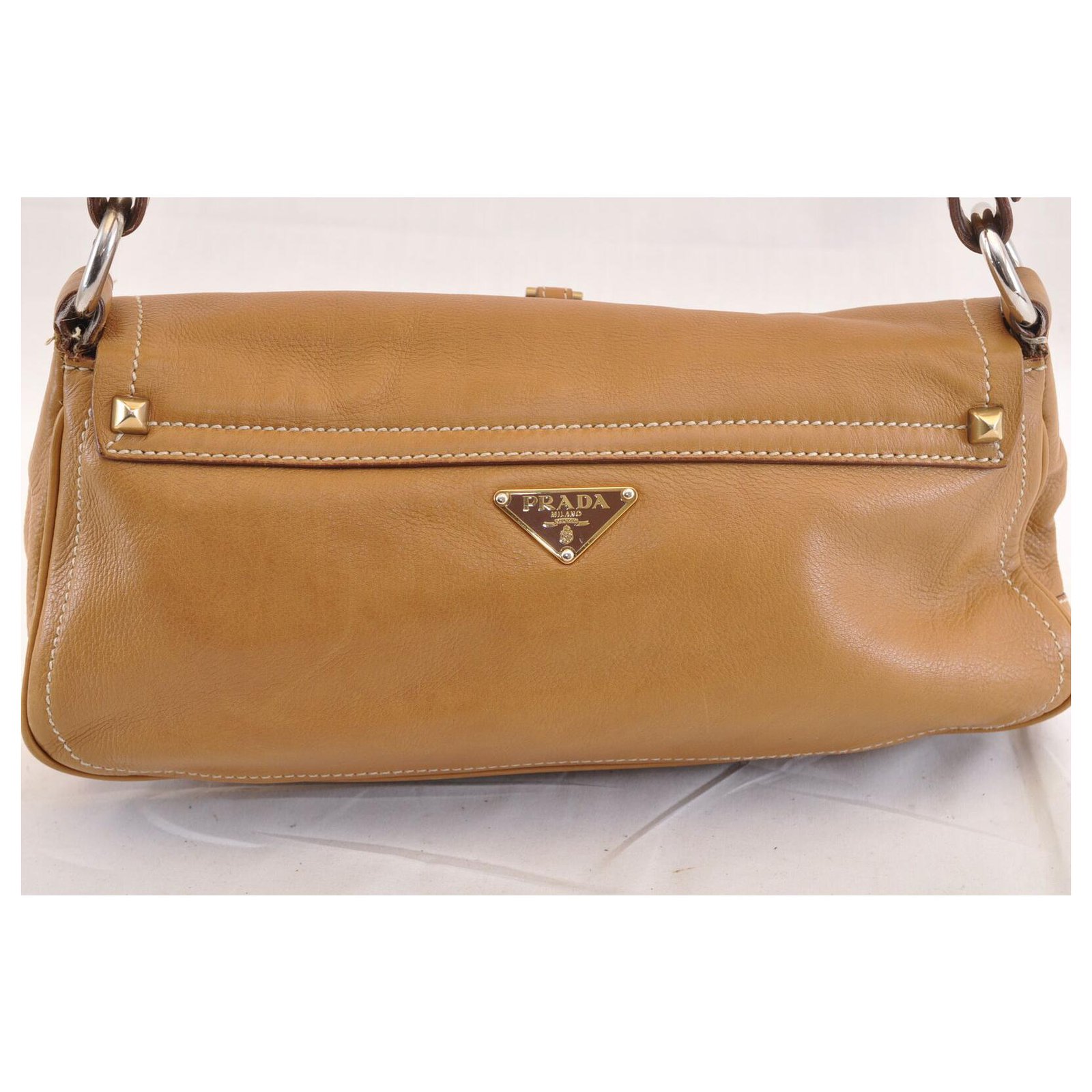 Prada Vintage Handbag Brown Leather Joli Closet