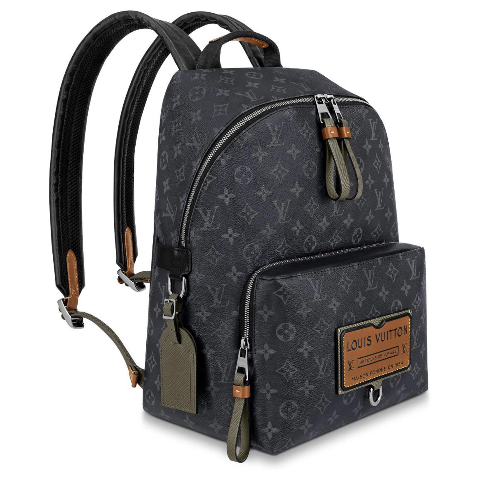 Louis Vuitton Grey Monogram Coated Canvas Taigarama Grey Discovery Backpack PM Silver Hardware, 2021 (Like New)