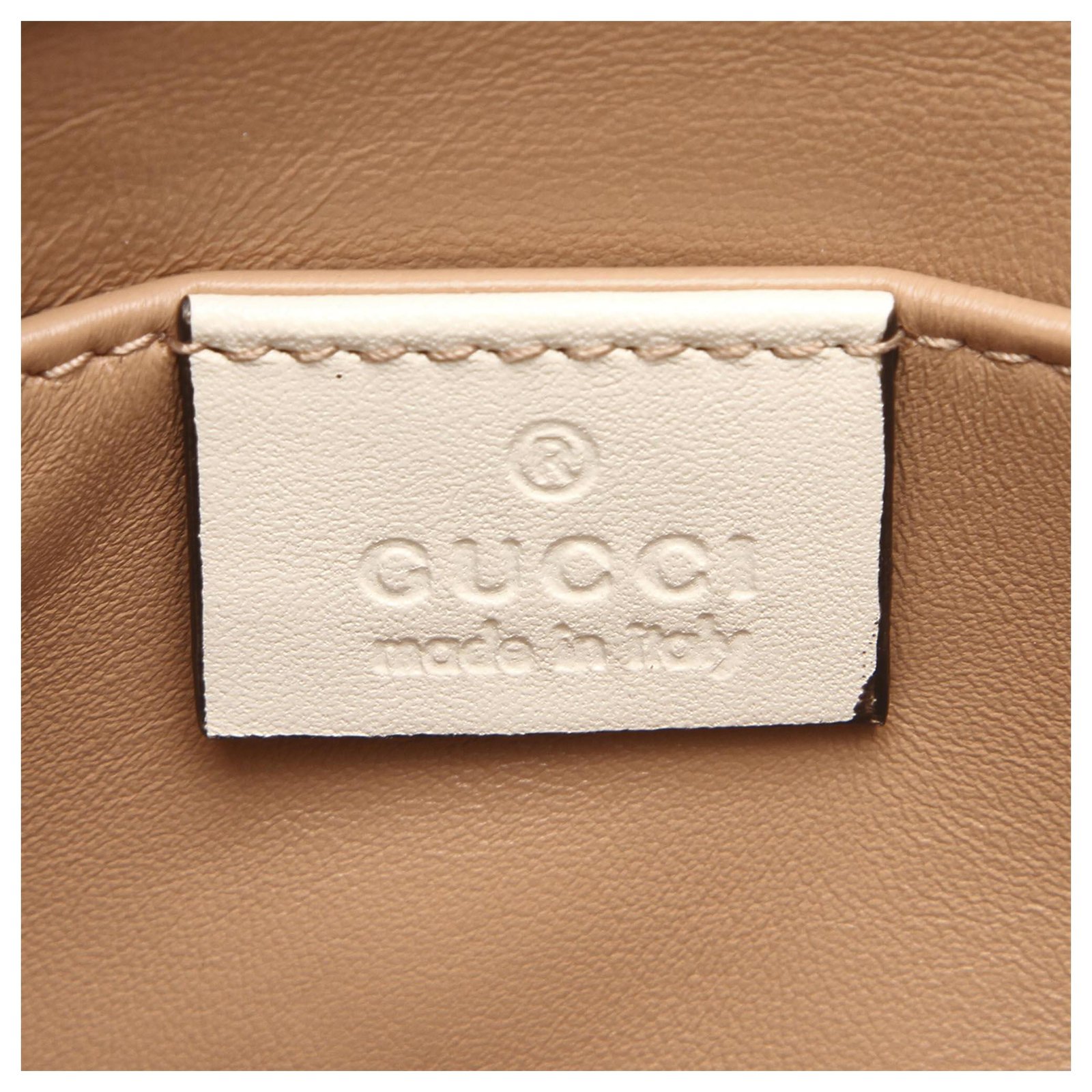 Gucci White Broadway Pearly Bee Shoulder Bag Multiple colors Leather Metal  Pony-style calfskin ref.186233 - Joli Closet