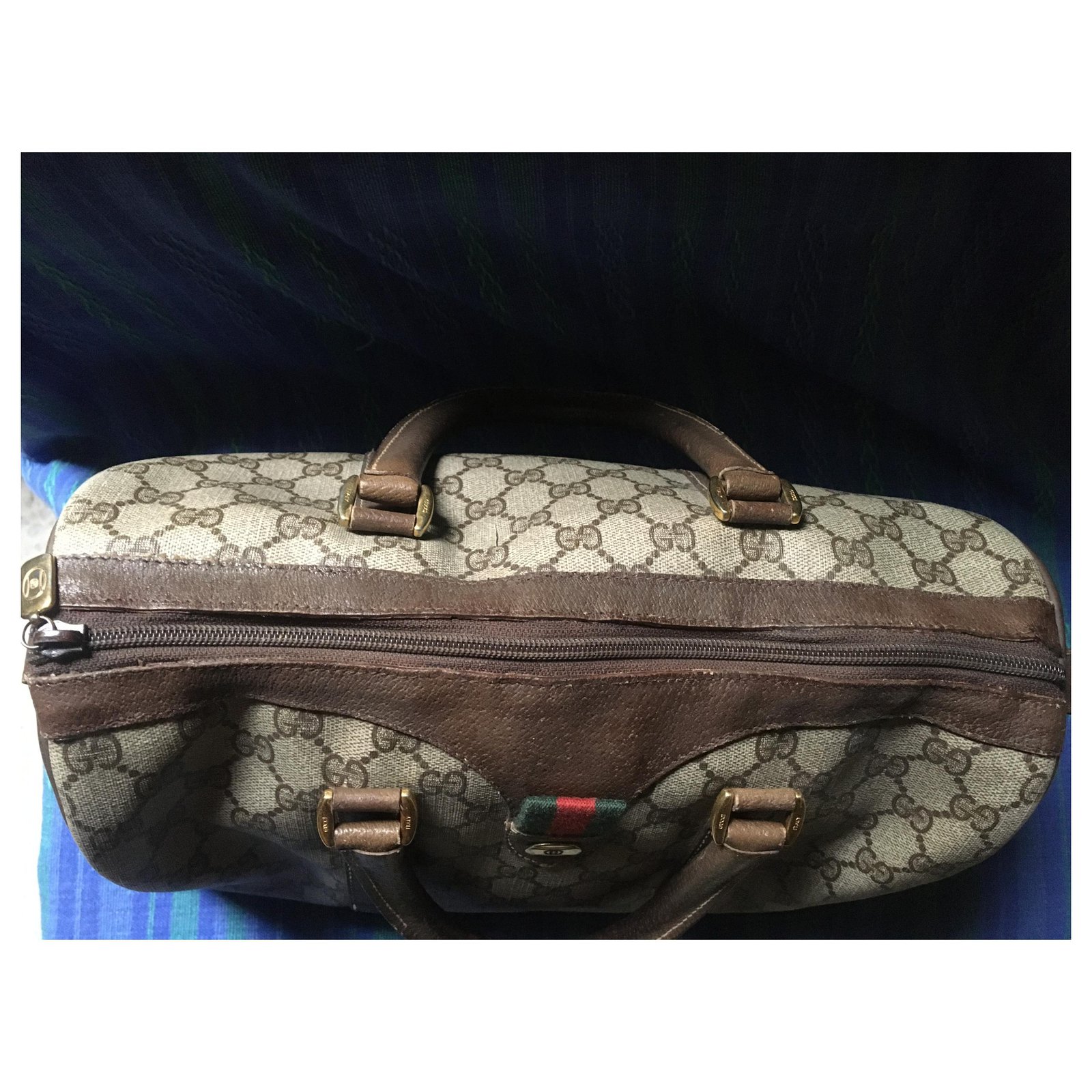 Gucci very vintage speedy bag Brown Cloth ref.186360 - Joli Closet