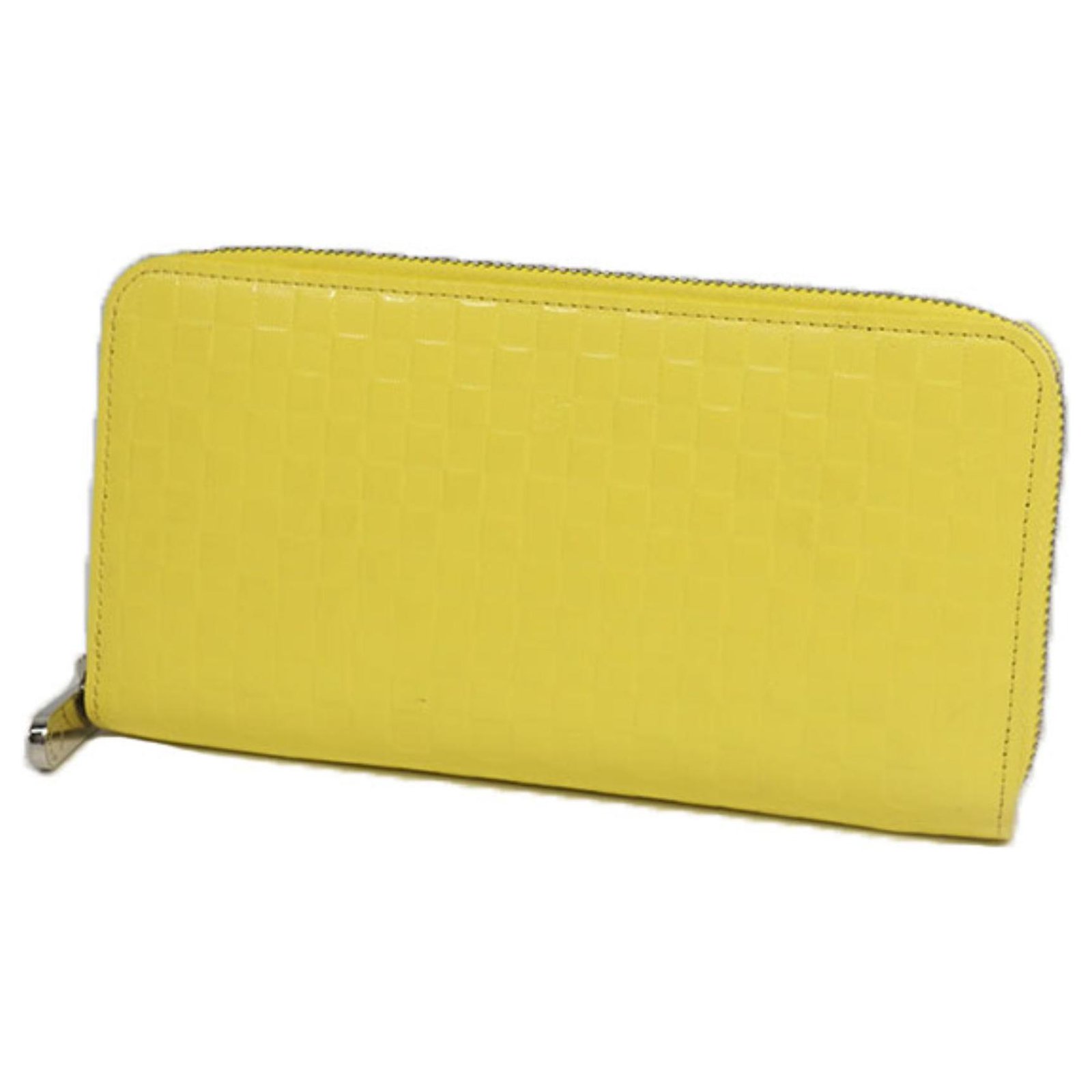 Louis Vuitton Limited Edition Yellow Damier Facettes Zippy Wallet
