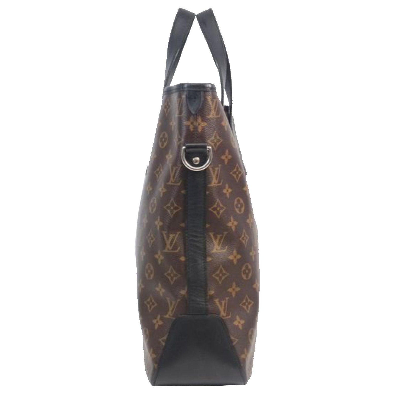 Louis Vuitton - Monogram Canvas Leather Macassar Davis Tote Bag