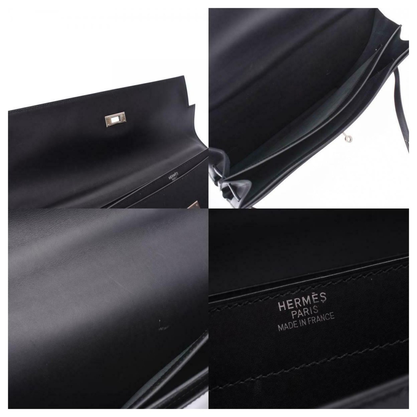 Hermès Kelly Depeche 38 Black Leather ref.186861 - Joli Closet