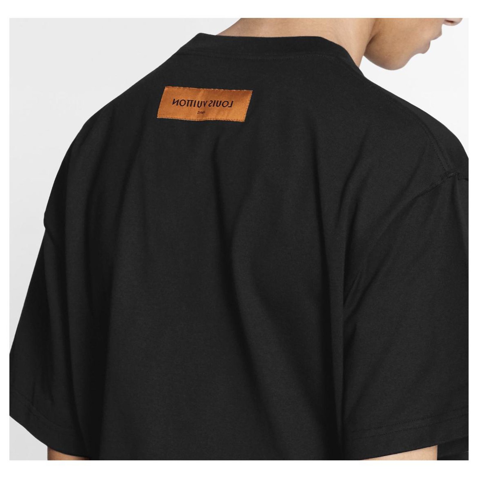 LOUIS VUITTON Women's black t-shirt with Monogram pocket TS NEW Cotton  ref.929193 - Joli Closet