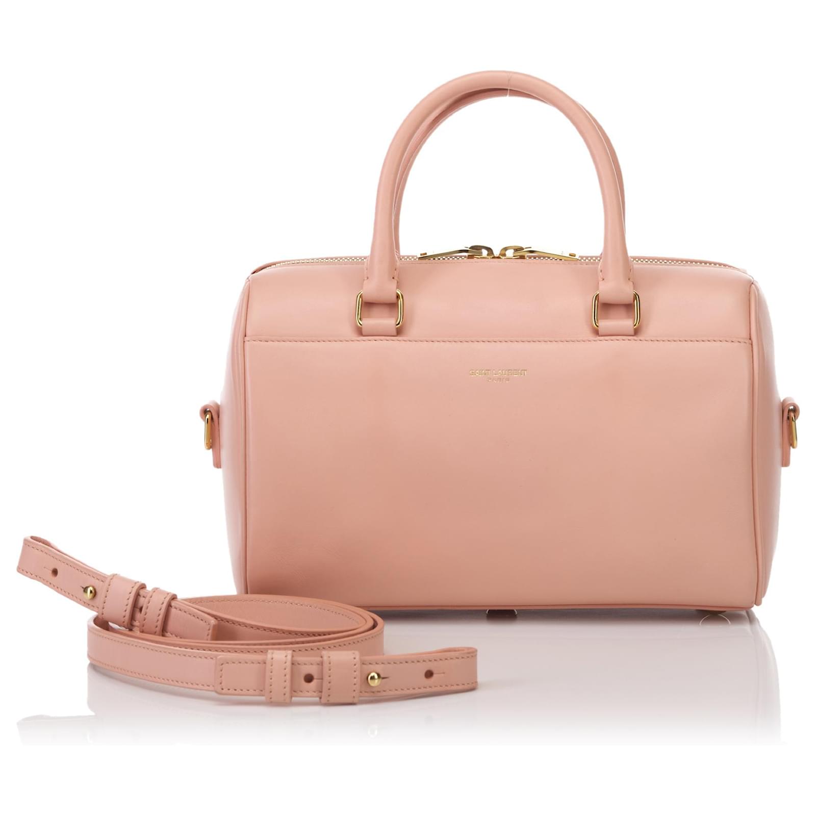 Yves Saint Laurent YSL Pink Classic Baby Duffle Bag Leather ref.186962