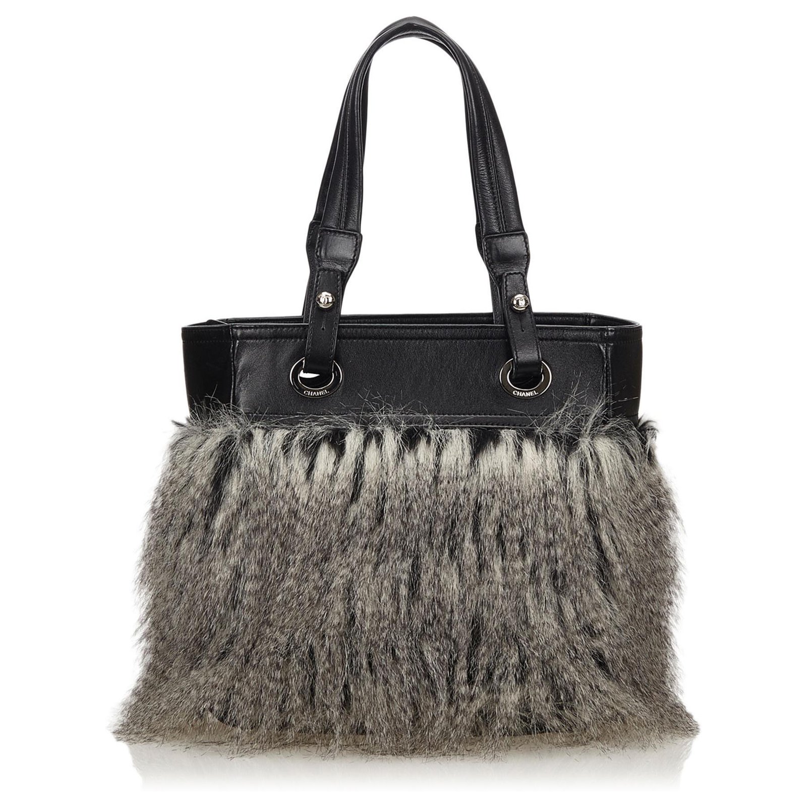 CHANEL Women's Faux Fur Exterior Bags & Handbags, Authenticity Guaranteed