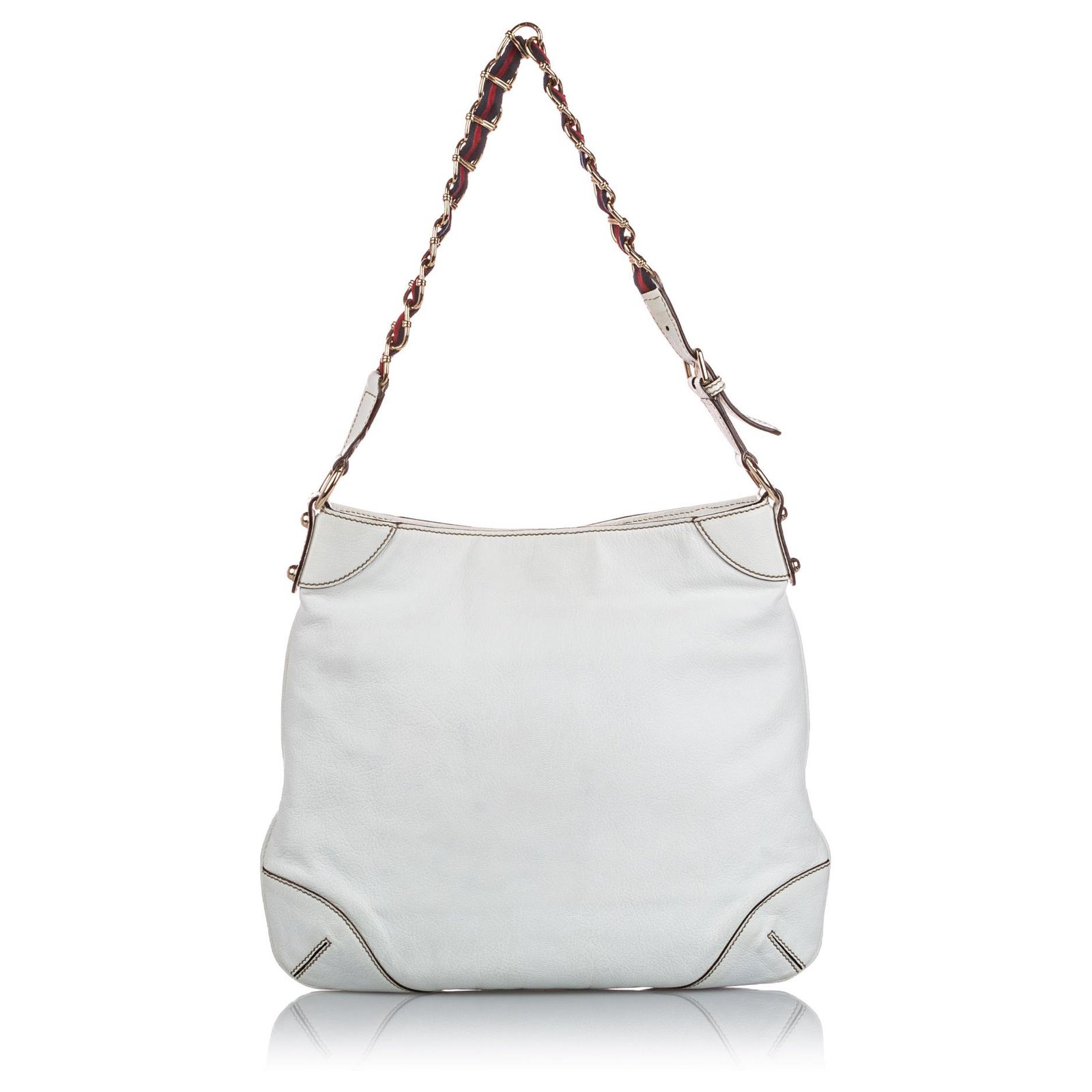 Gucci White Capri Ranch Kid Leather Hobo Multiple colors Pony-style ...