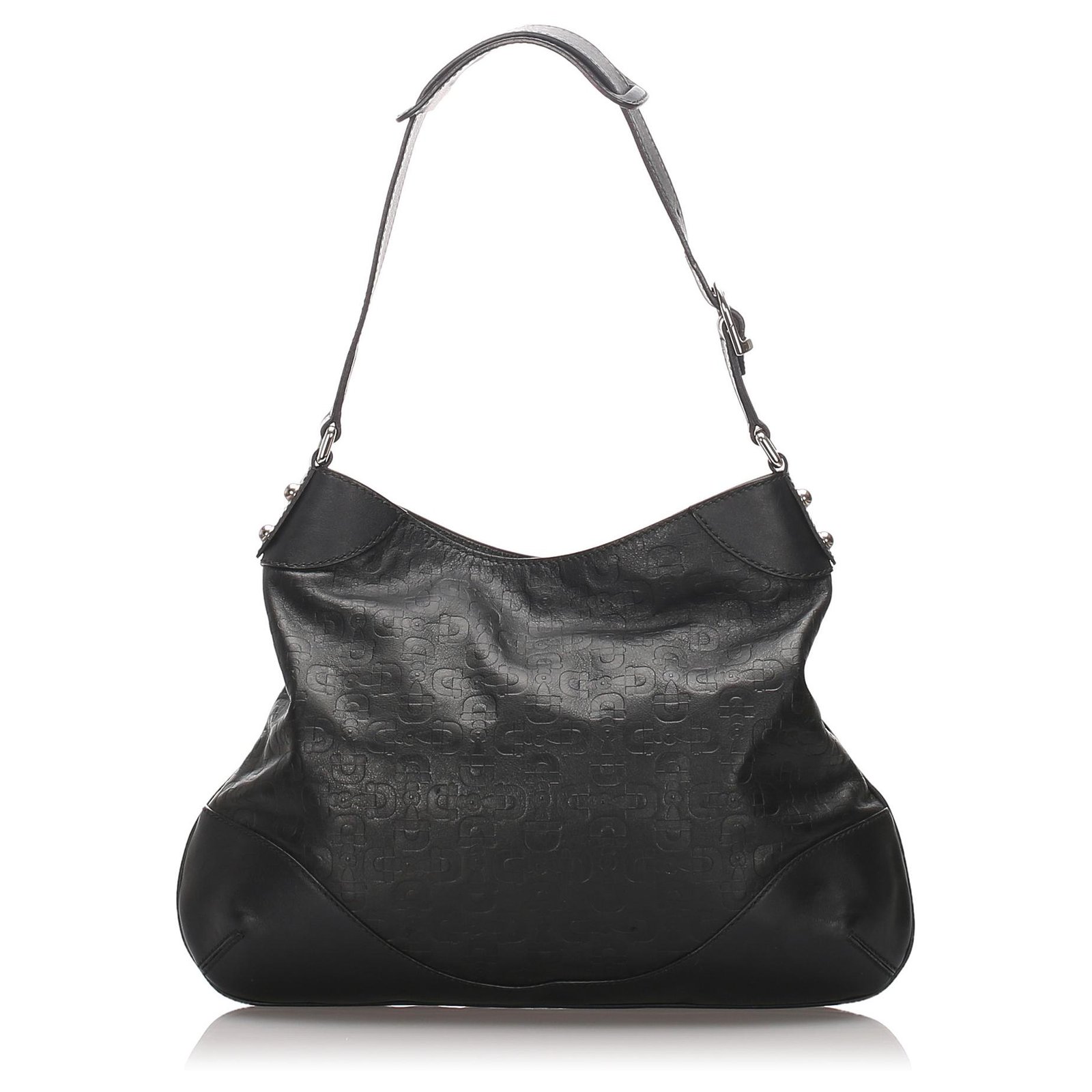 gucci black embossed bag