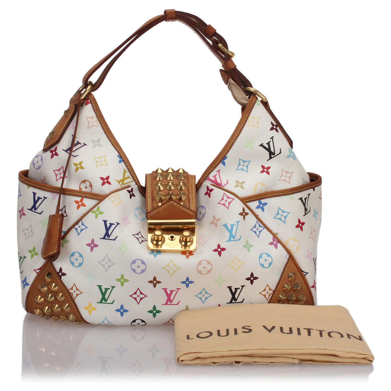 Louis Vuitton Toile blanche Chrissie multicolore