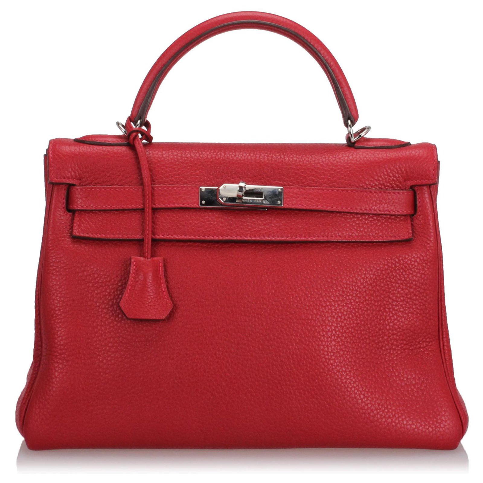 Hermès Hermes Red Clemence Kelly Retourne 32 Leather Pony-style ...