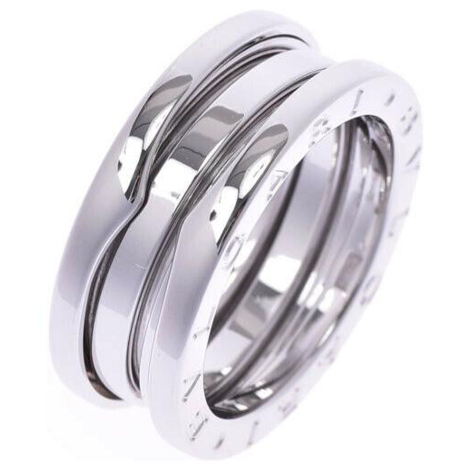 Bulgari BVLGARI B-ZERO Ring # 52 Silvery White Gold Ref.188166 - Joli ...