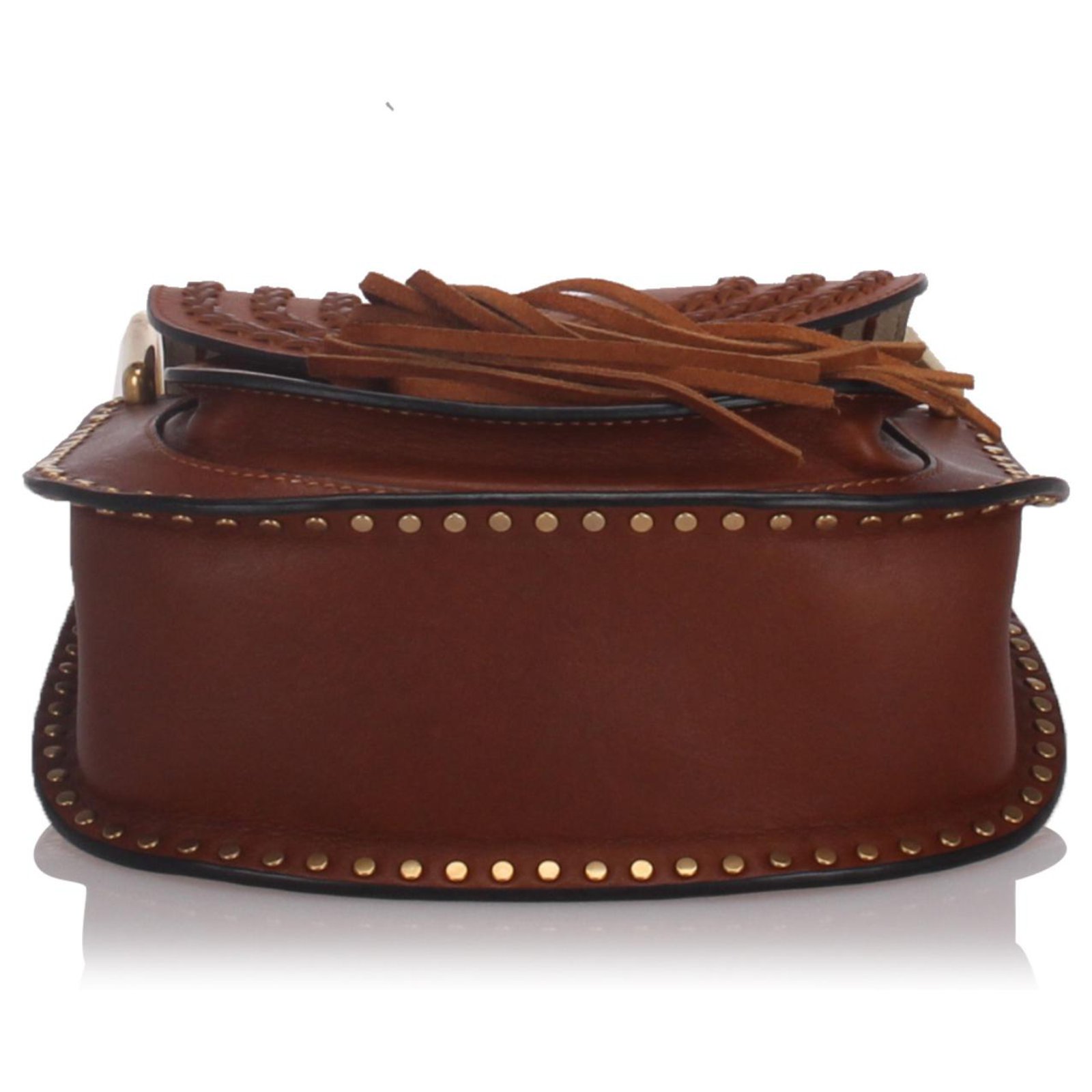 Chloé Sac bandoulière Hudson en cuir marron Chloe Veau façon poulain