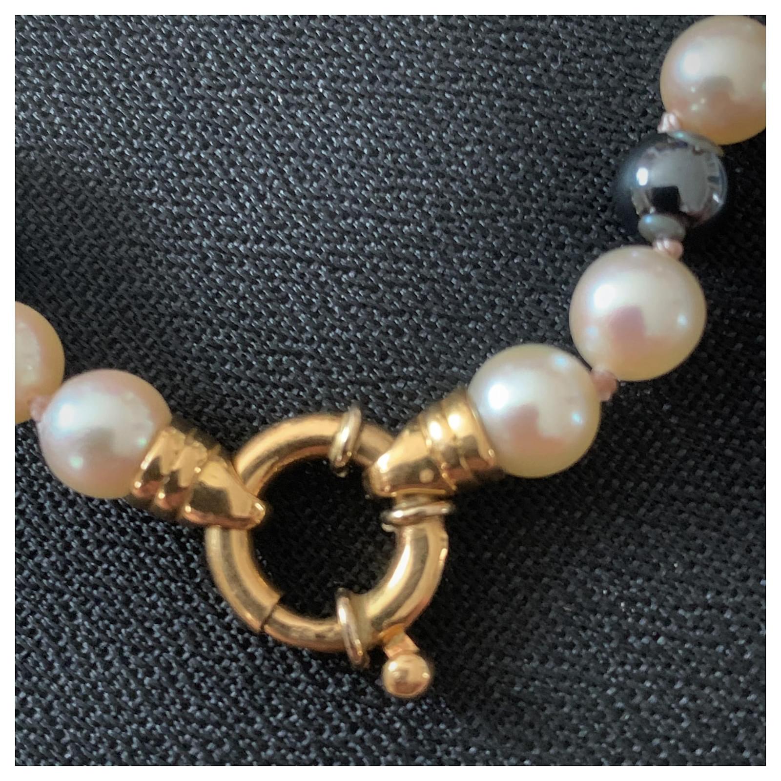 Bracelet Perles De Culture D'Eau Douce – Plaqué Or Jaune, 18,5cm (Neuf, ROSEMIMOSA)