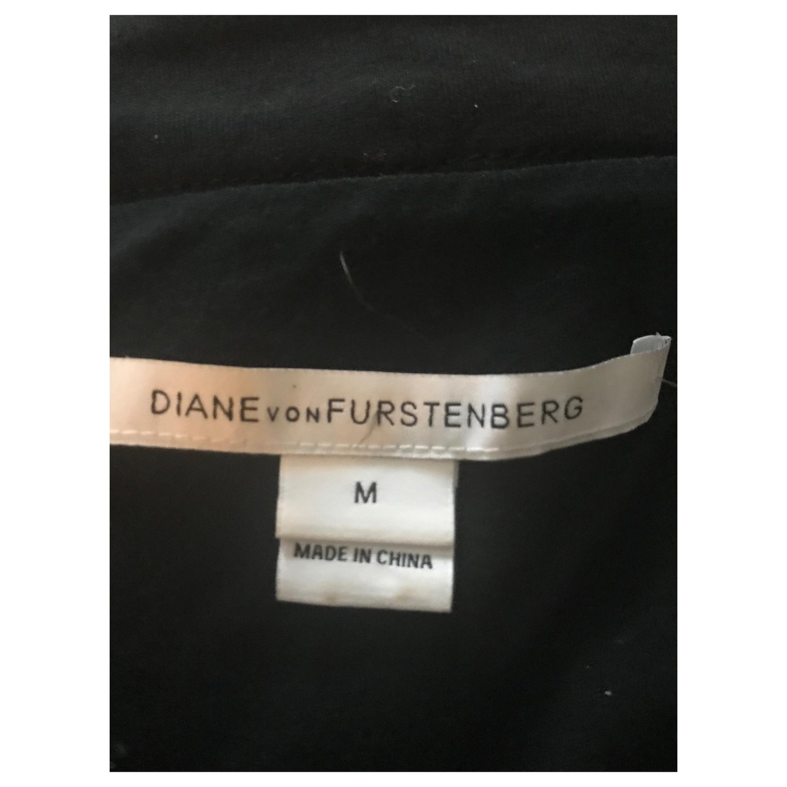 Diane Von Furstenberg Sequin dress Black Silvery Silk Cotton ref.188619 ...