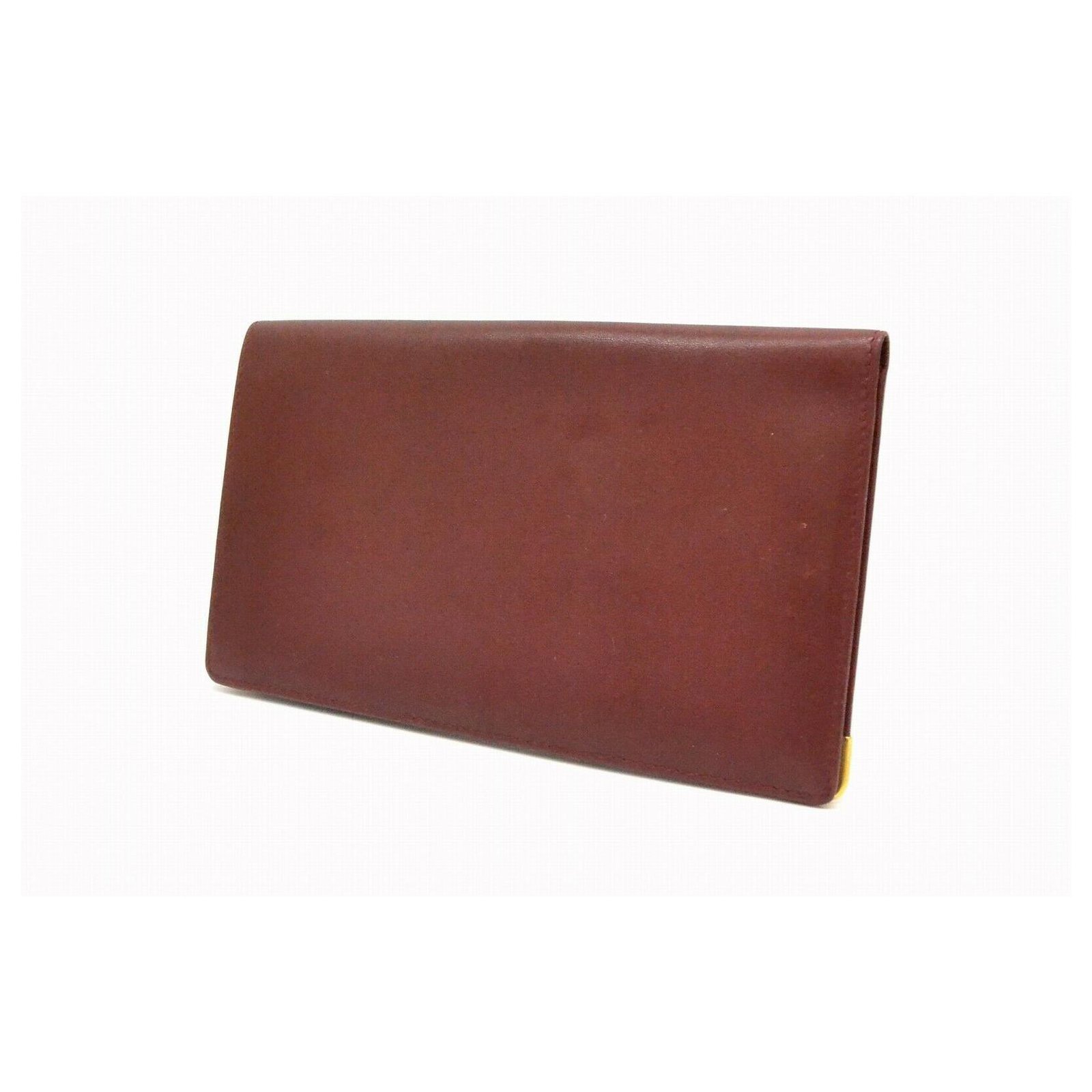 Cartier Must Line Compact Wallet Leather ref.188942 - Joli Closet