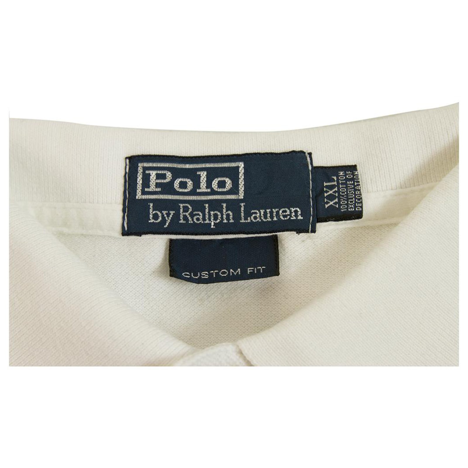 Ralph Lauren Polo Sport White Short Sleeve Cotton Polo Mens Top size ...