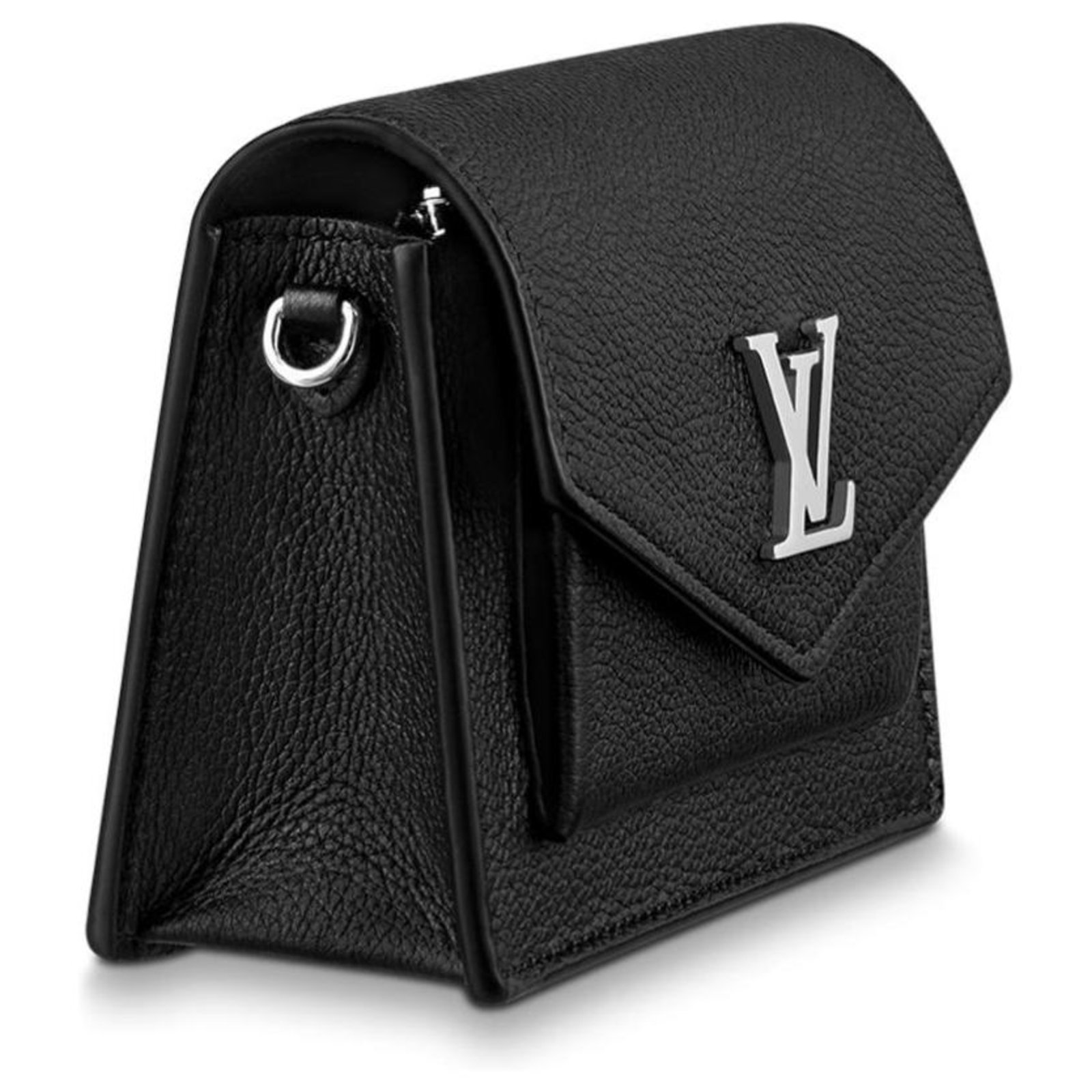 Louis Vuitton Mylockme Vanille Noir Black Leather ref.564226 - Joli Closet