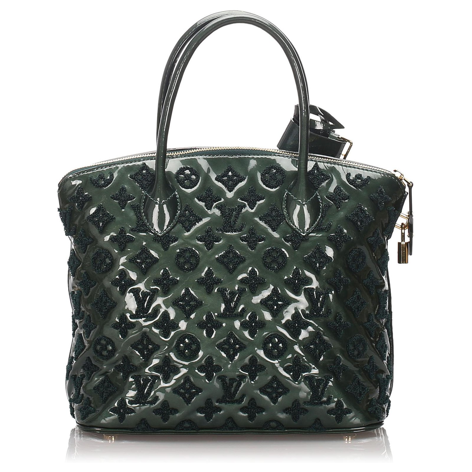Louis Vuitton Monogram Fascination Lockit Bag - Green Handle Bags