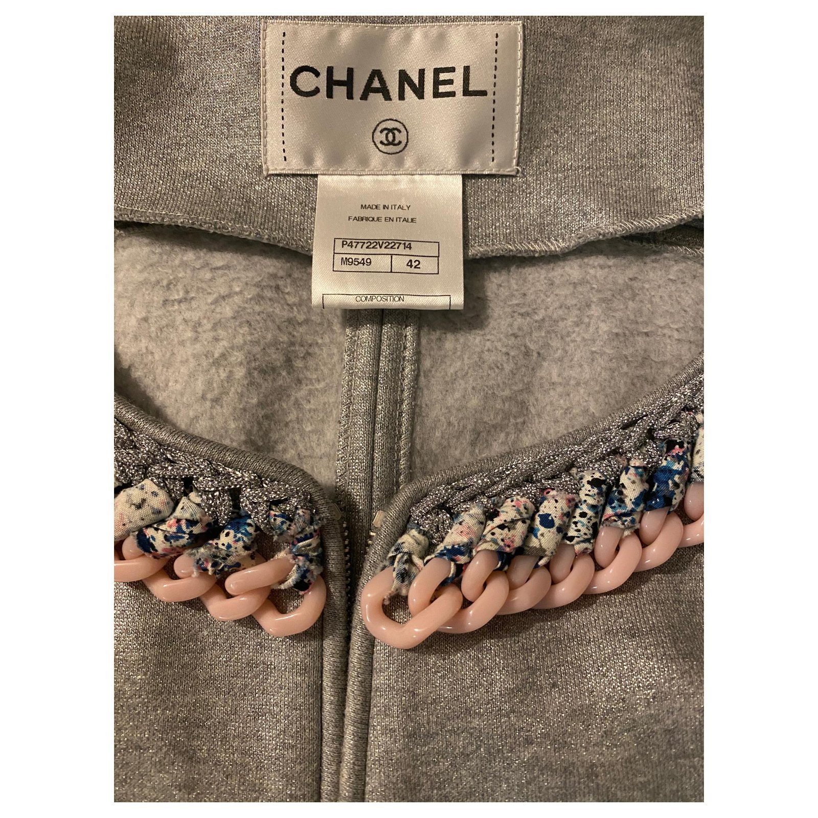 Chanel Jackets Grey Cotton ref.190251 - Joli Closet