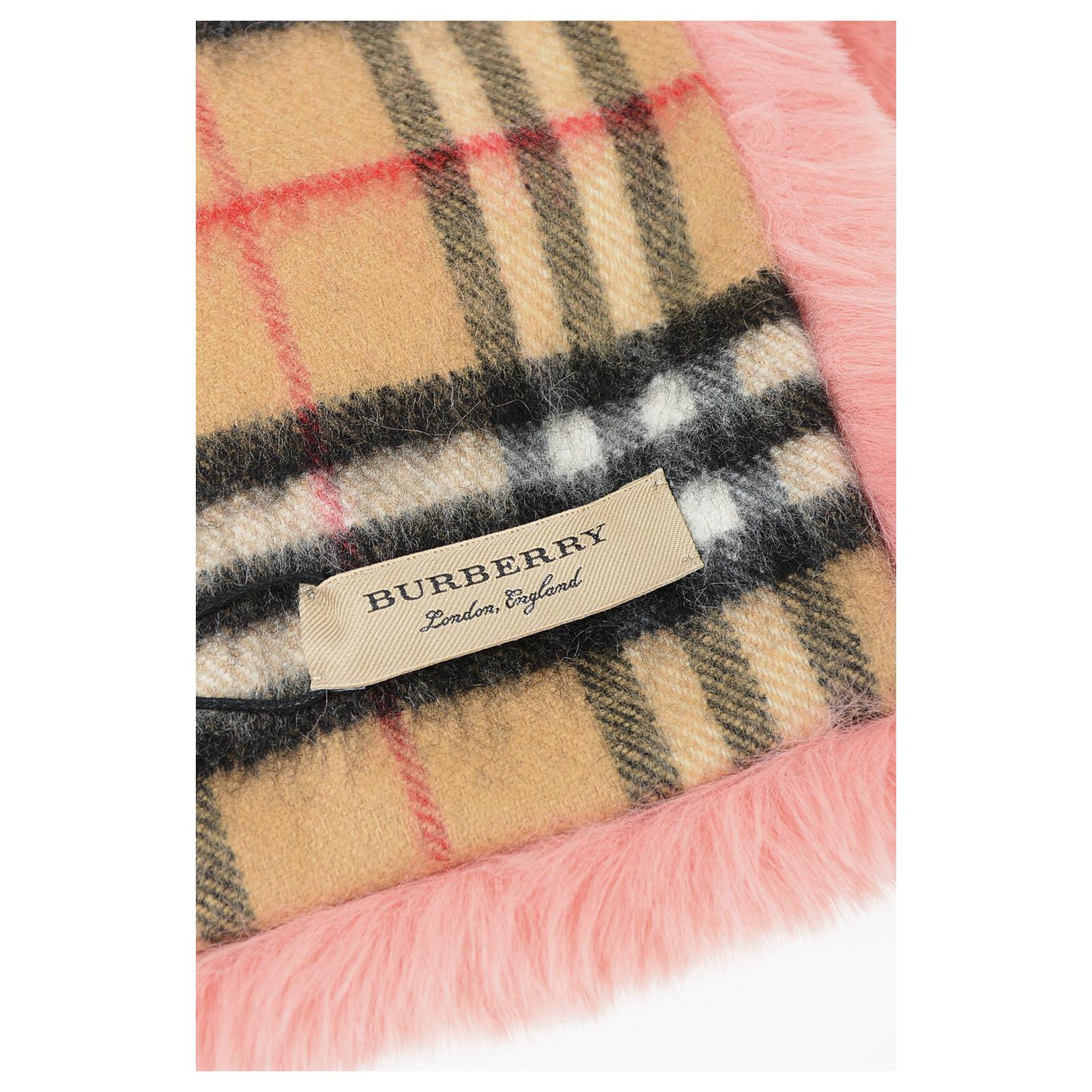 Burberry Burberry faux fur scarf 