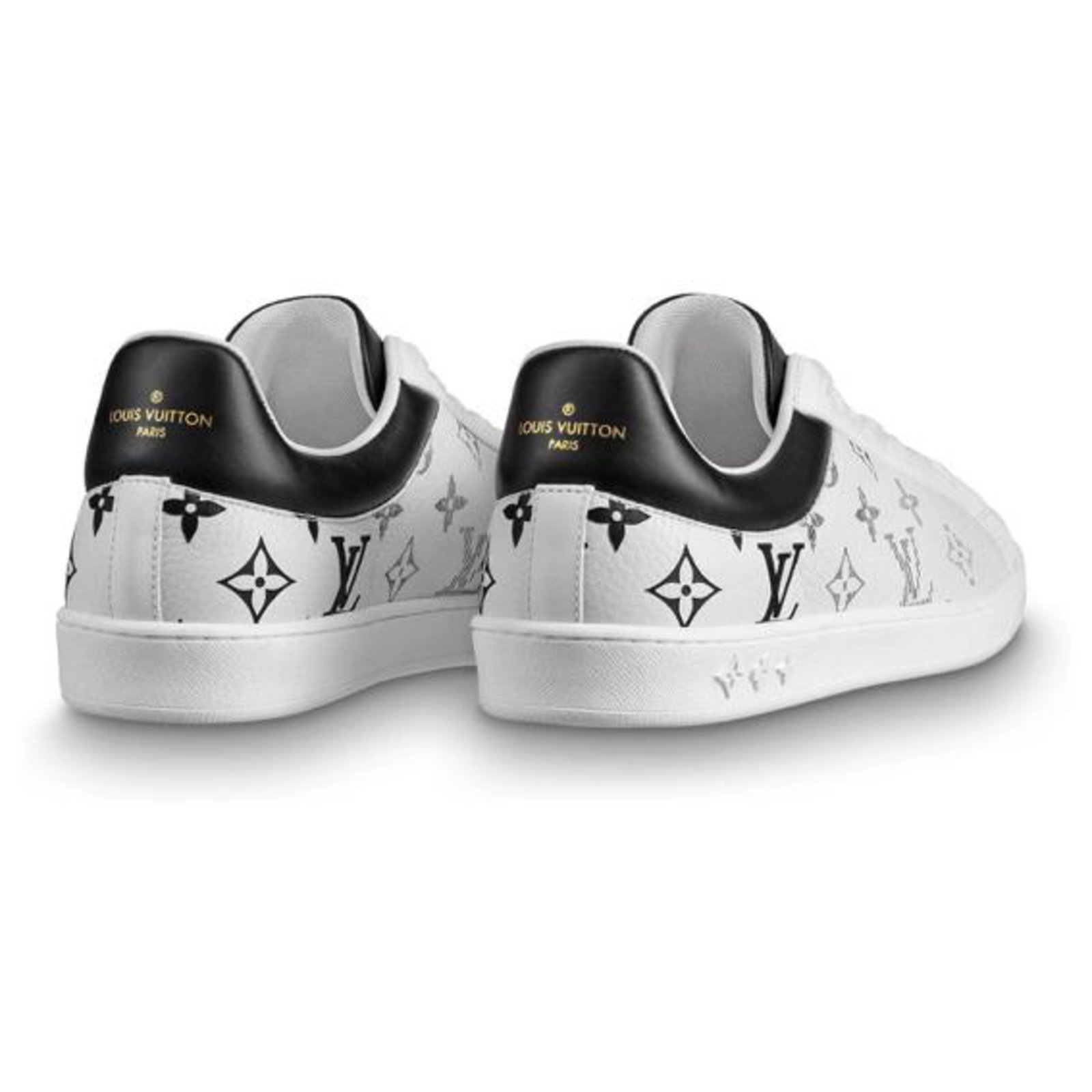 Luxembourg leather low trainers Louis Vuitton White size 10 UK in Leather -  11770467
