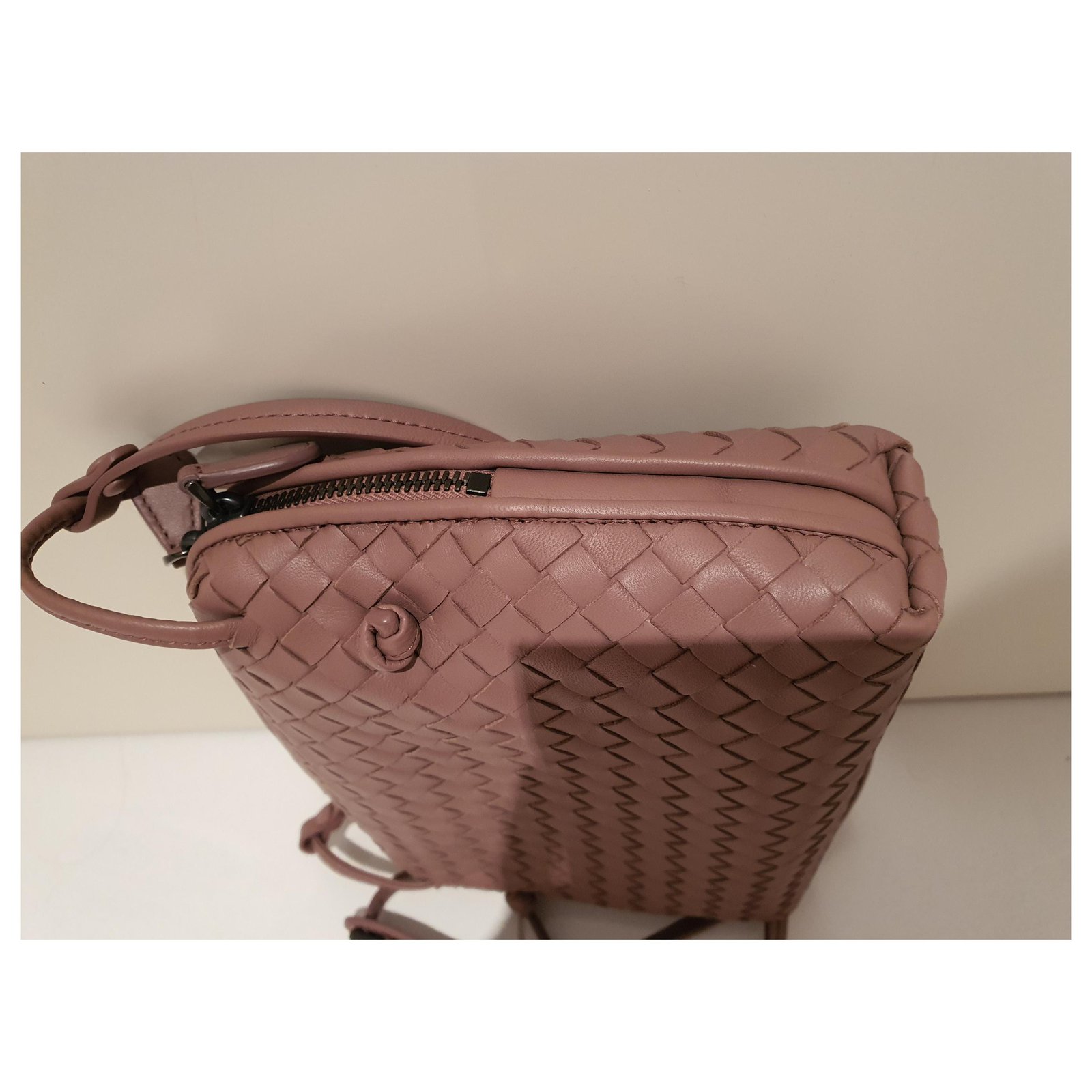 Bottega Veneta Indigo Intrecciato Leather Nodini Crossbody Bag Bottega  Veneta