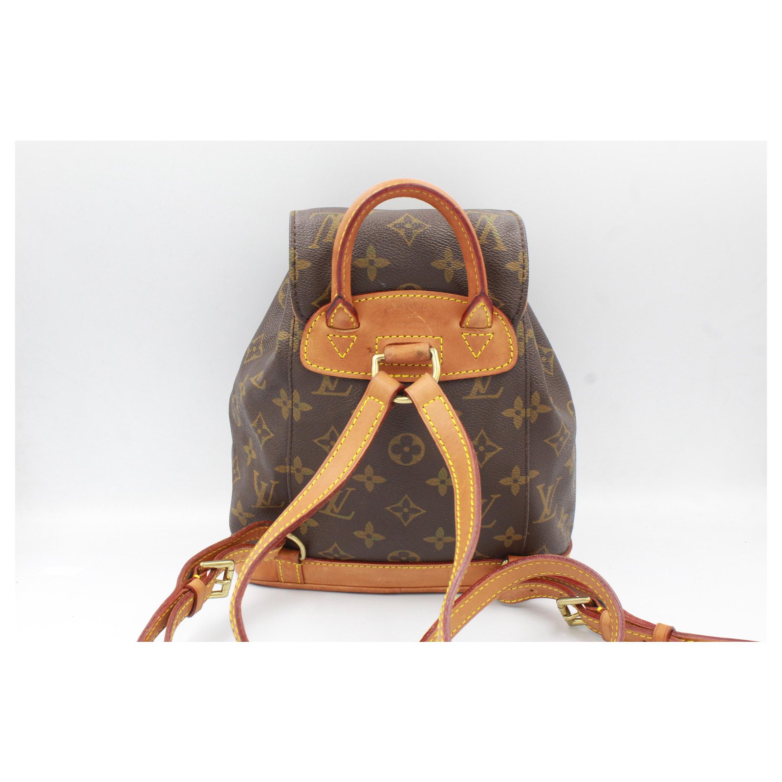 Louis Vuitton mini Montsouris backpack in monogram canvas Brown Cloth  ref.190916 - Joli Closet