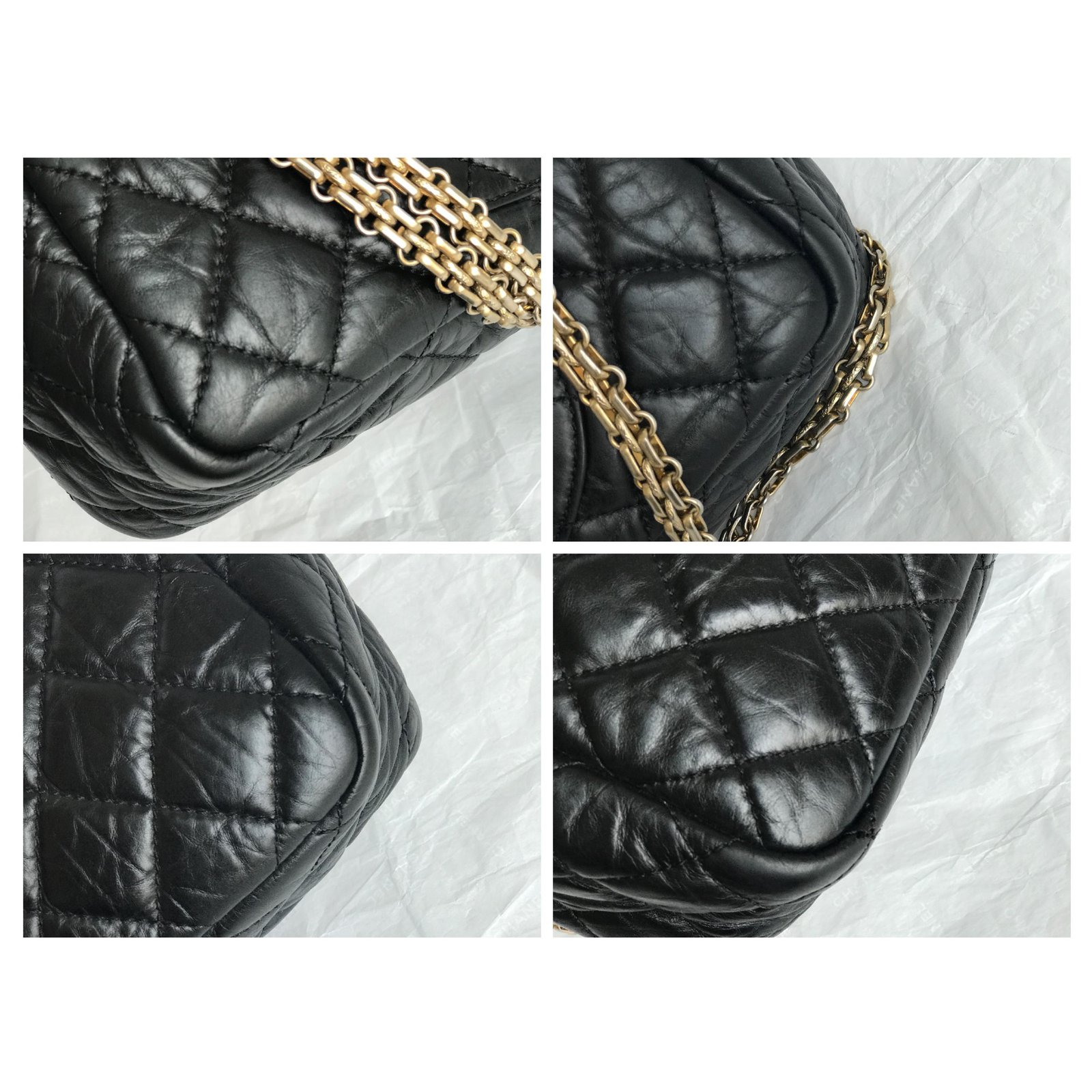 Chanel Camera Bag 30 cm with box, Dustbag Black Leather ref.190942