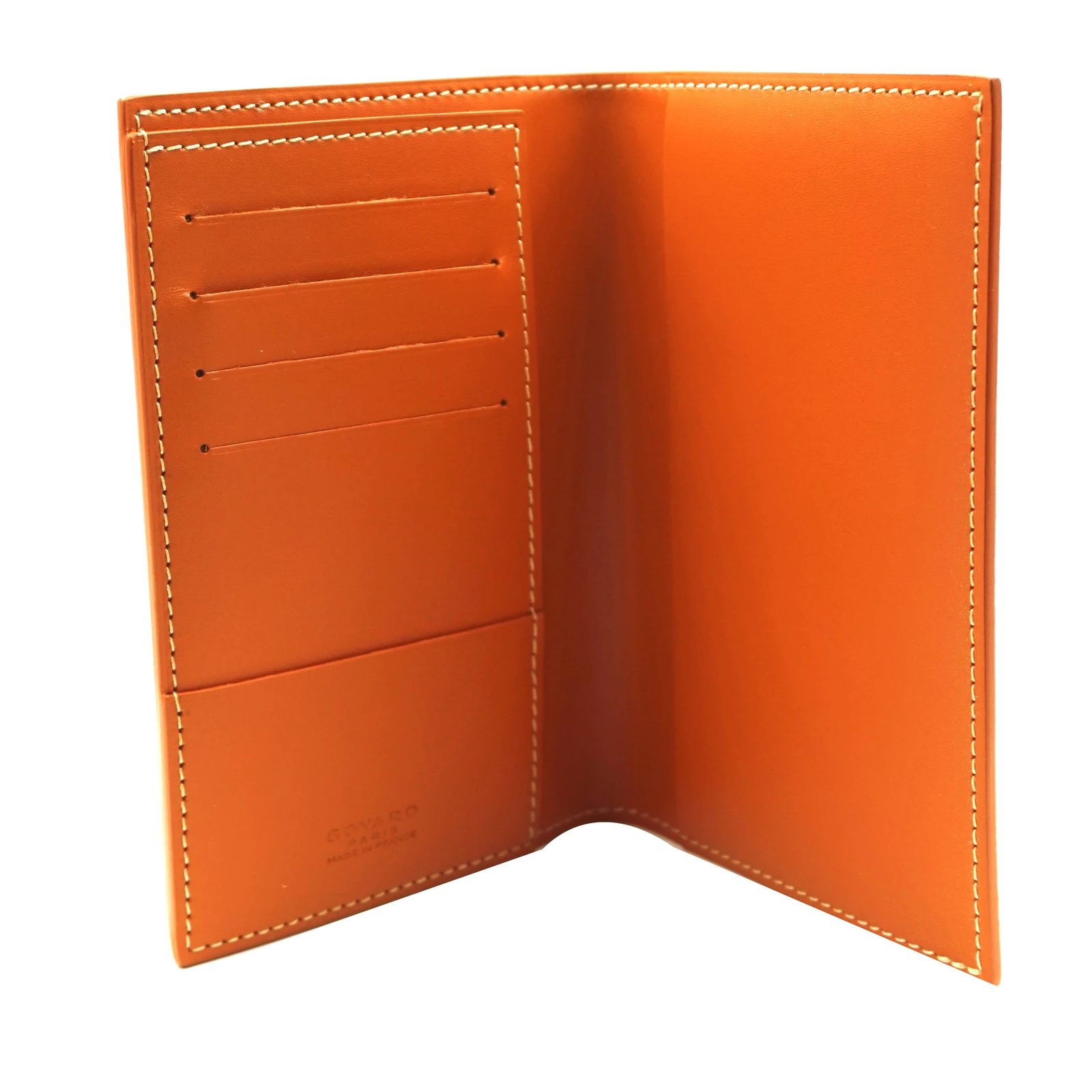 orange goyard card holder