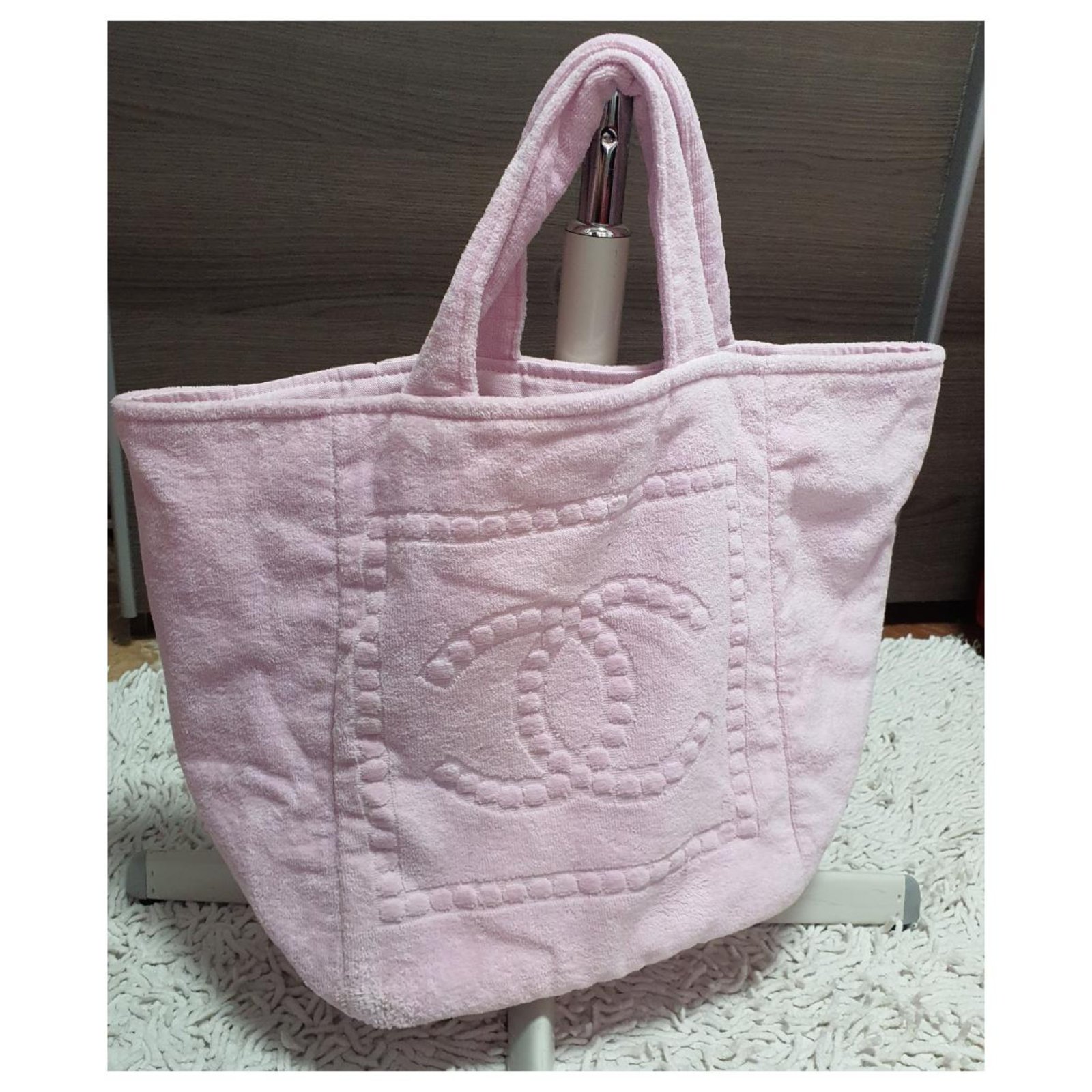 CHANEL Jelly Rubber Tote Pink 782753
