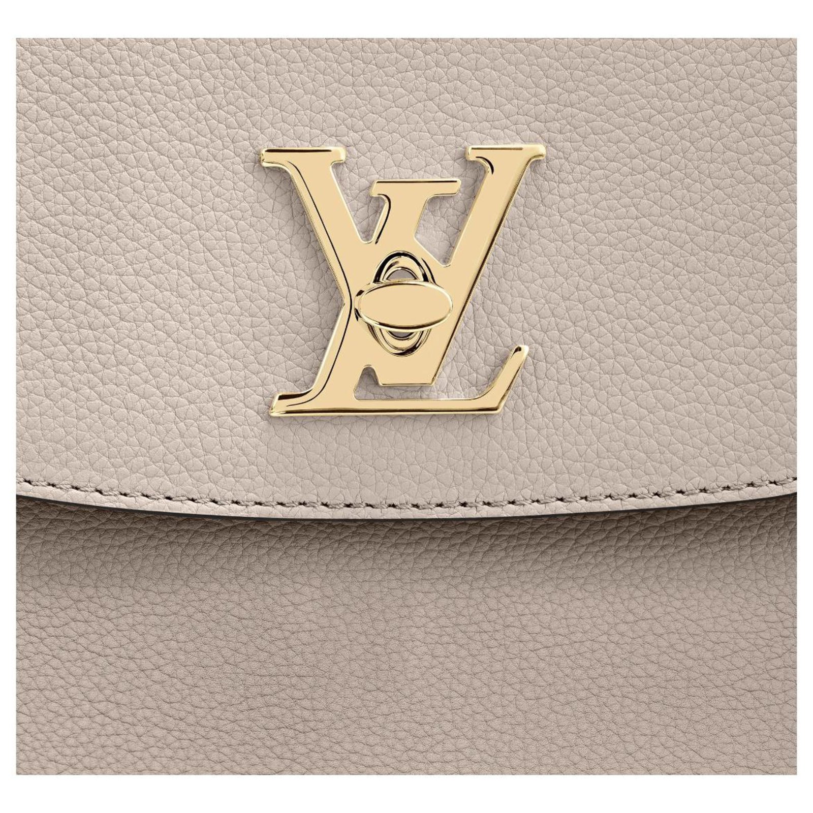 Louis Vuitton, Lockme Ever MM Greige Handbag