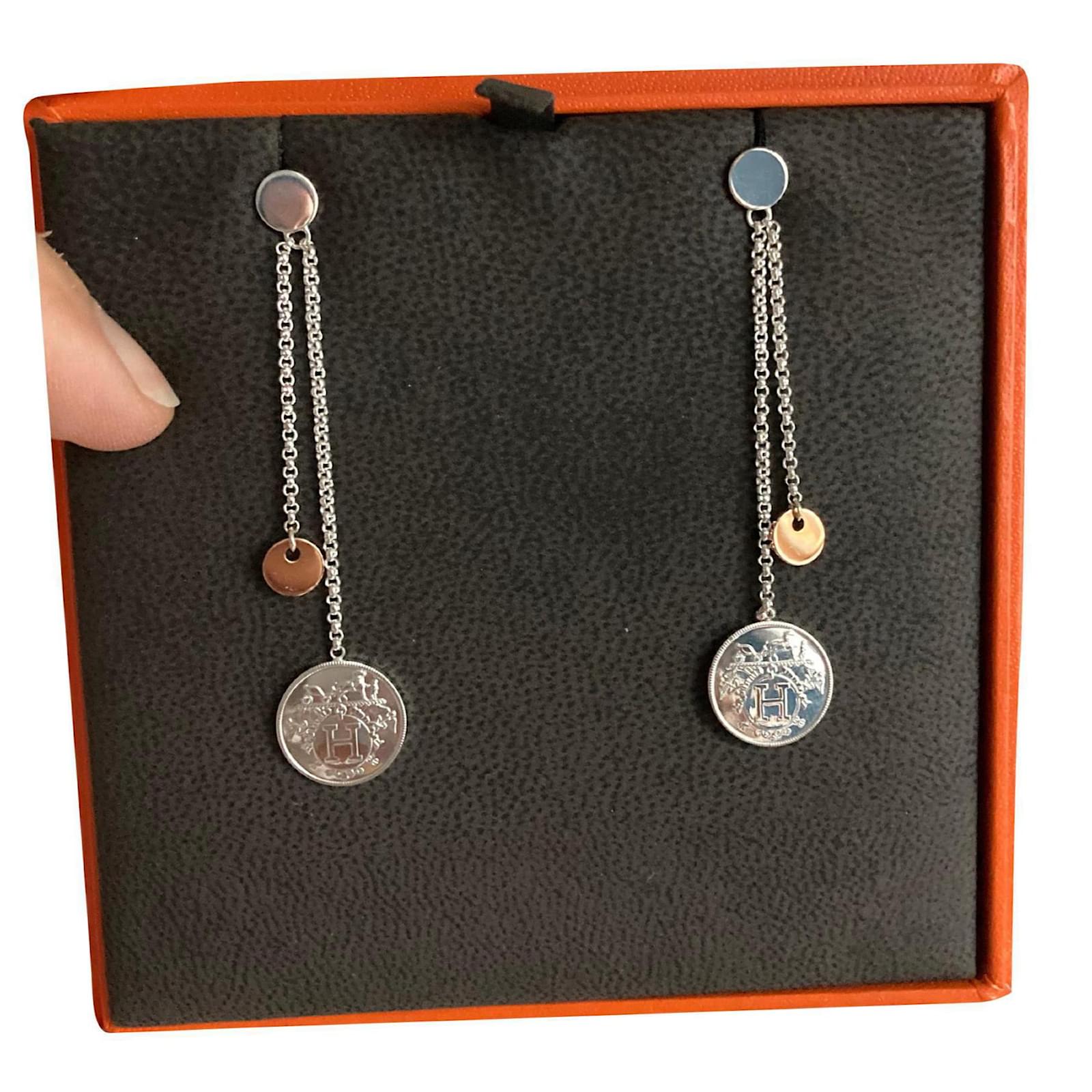 Hermes ex libris earrings Clearance