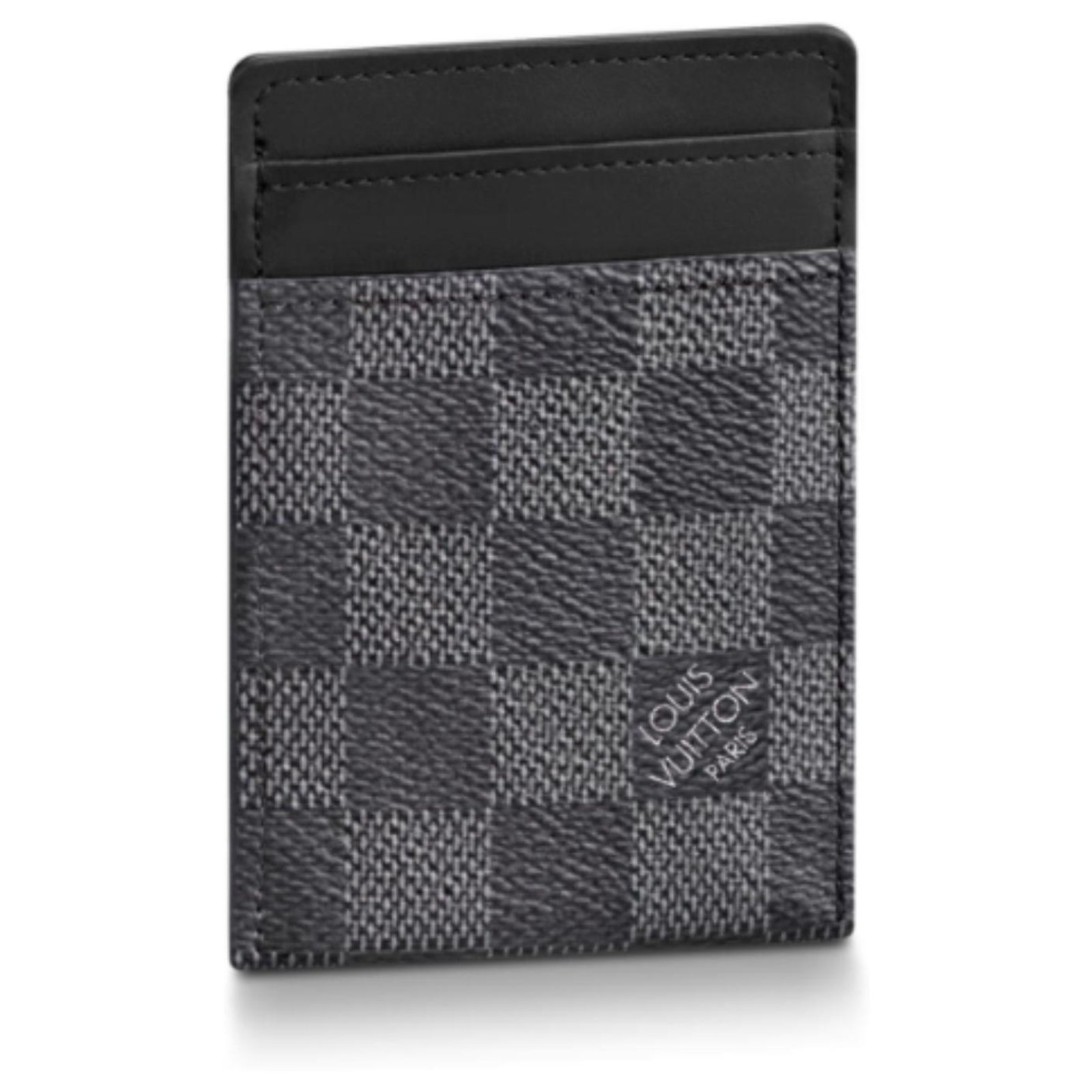 Louis Vuitton Joseph wallet in damier graphite. Grey Dark grey Leather  Cloth ref.199509 - Joli Closet