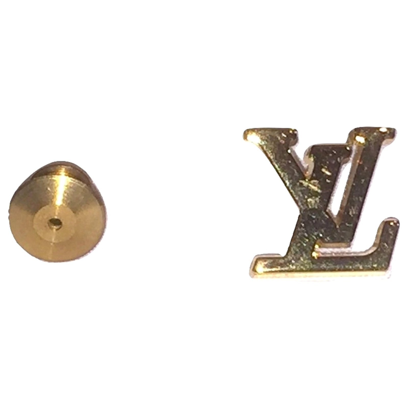LOUIS VUITTON MONOGRAM jacket pin Golden Metal ref.193831 - Joli
