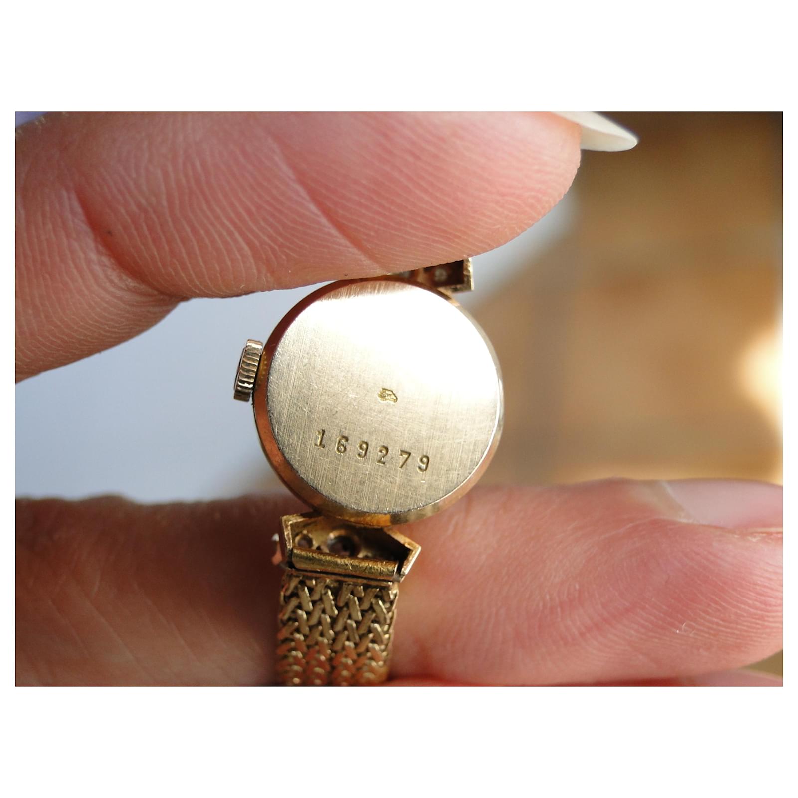 Zénith Vintage gold ladies watch 18 K and diamonds 0.80 ct